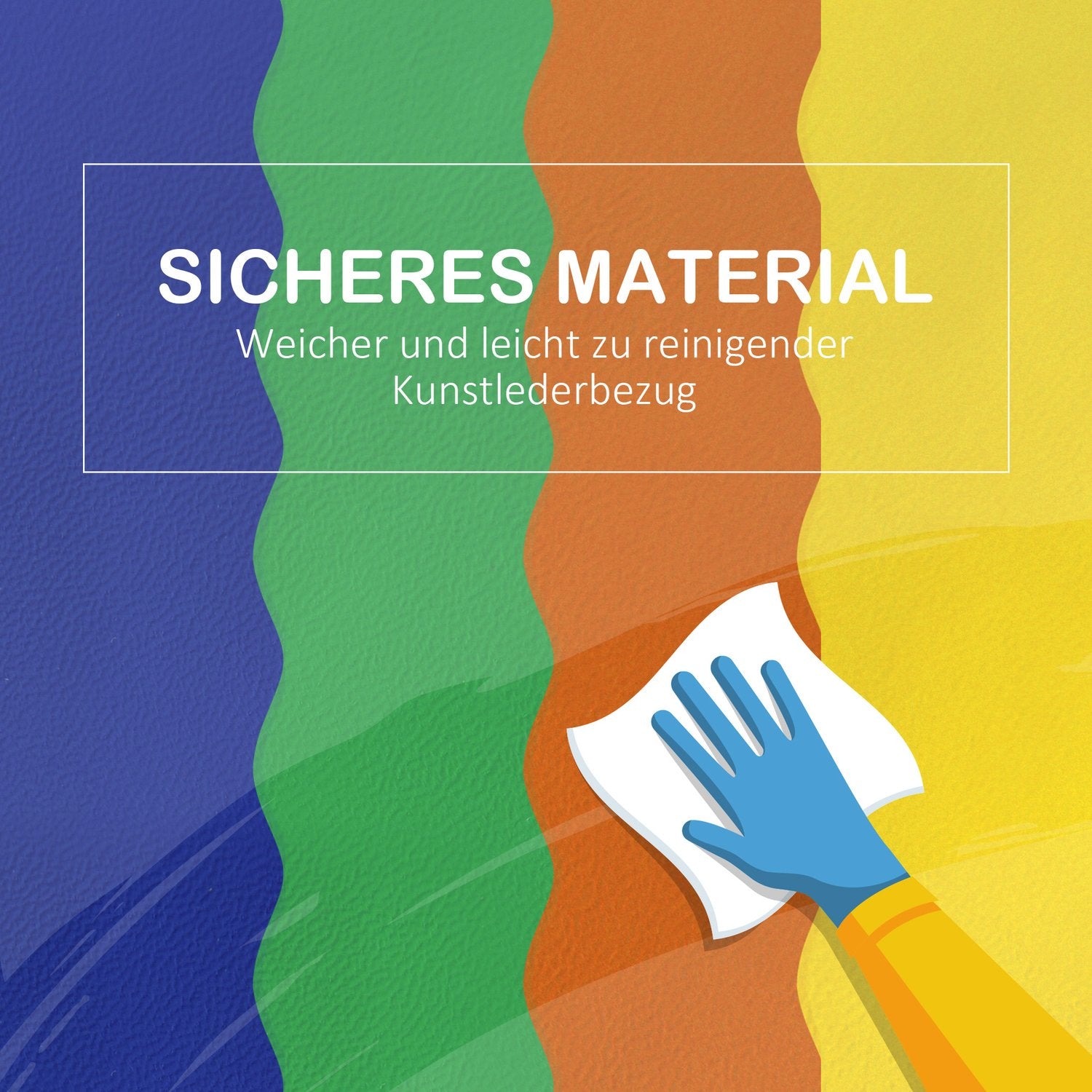 Byggklossar i mjukt skum – 7 st, färgglada, leksäkra