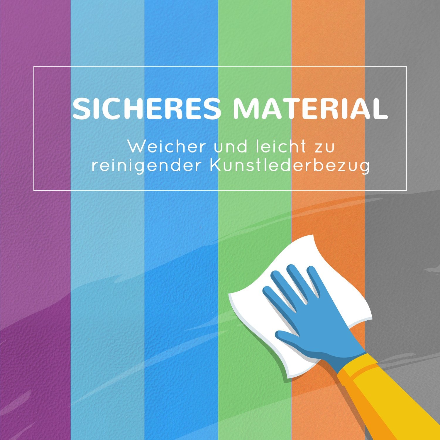 Byggklossar i mjukt skum, konstläder – 12 delar
