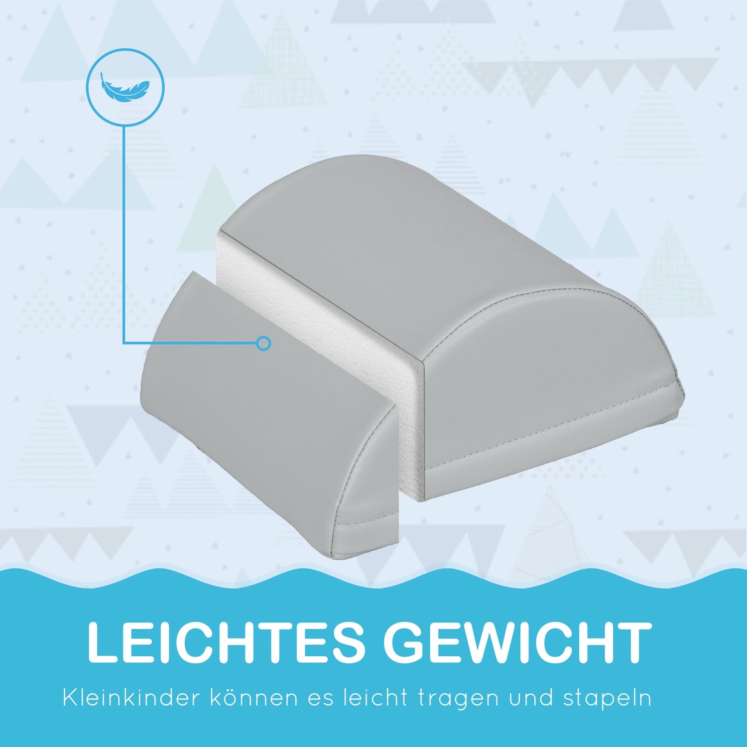 Byggklossar i skum, mjuk klättring, färgglad, 1-3 år