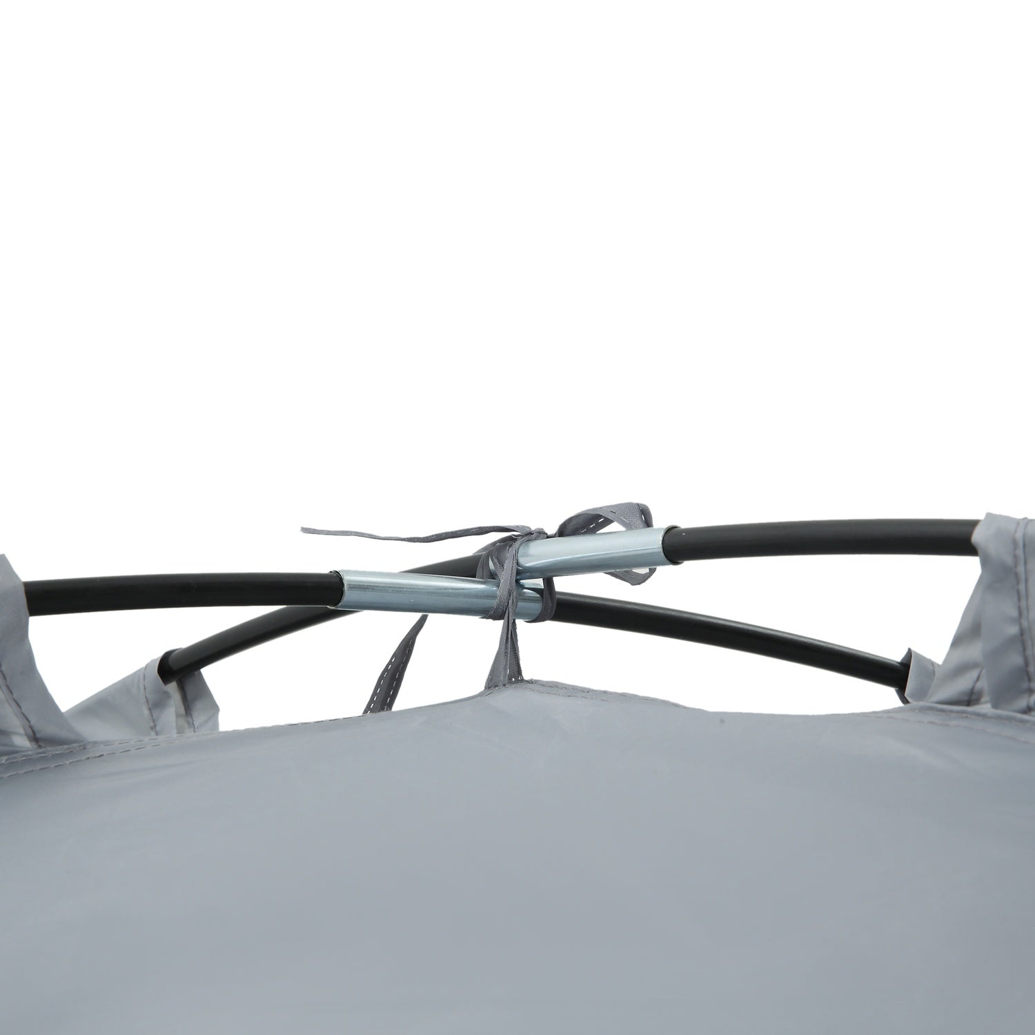 Campingtält för 2-3 personer, dörr & nätfönster, grått