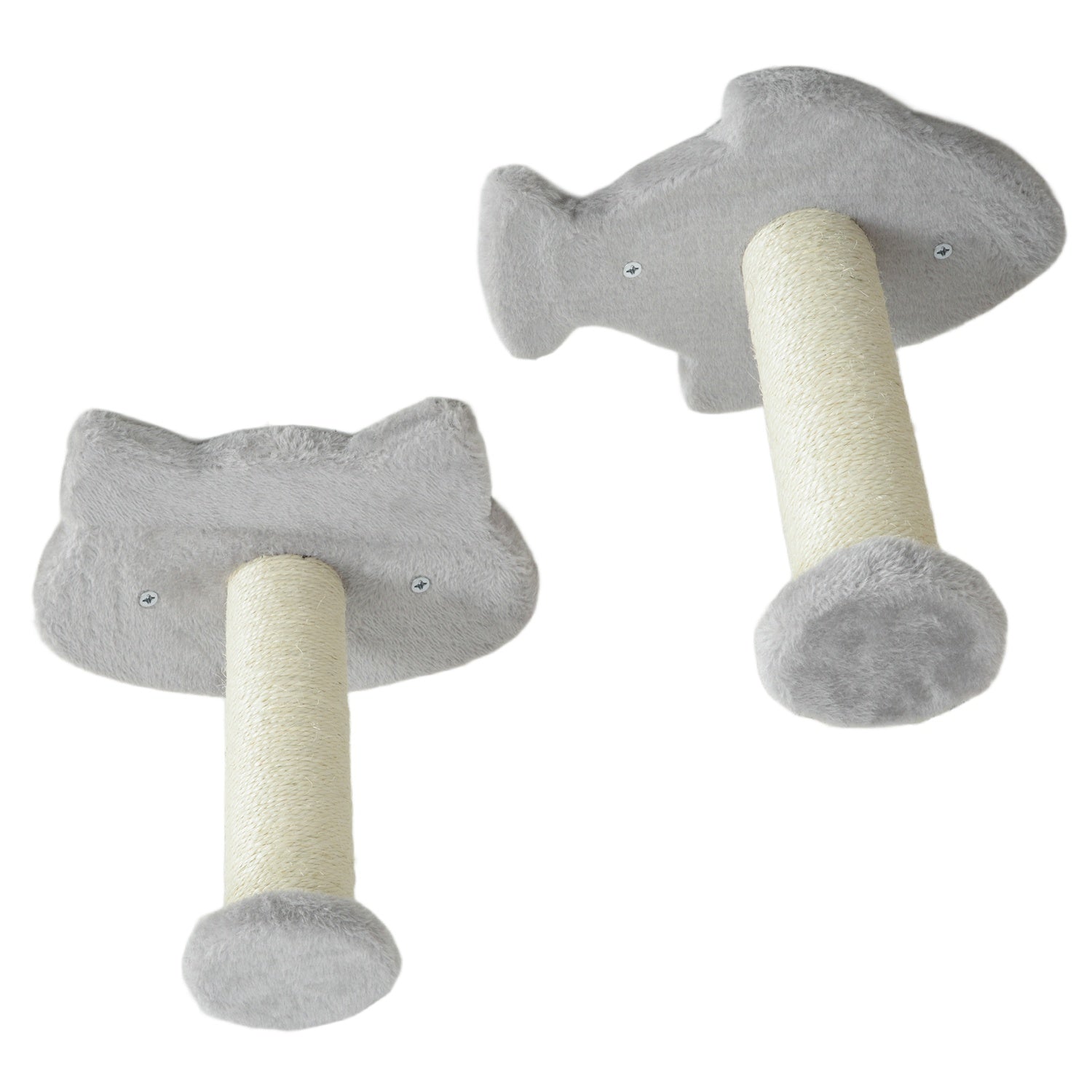 Cat Climbing Wall Set, 4-delat med trappsteg och sisalstolpar