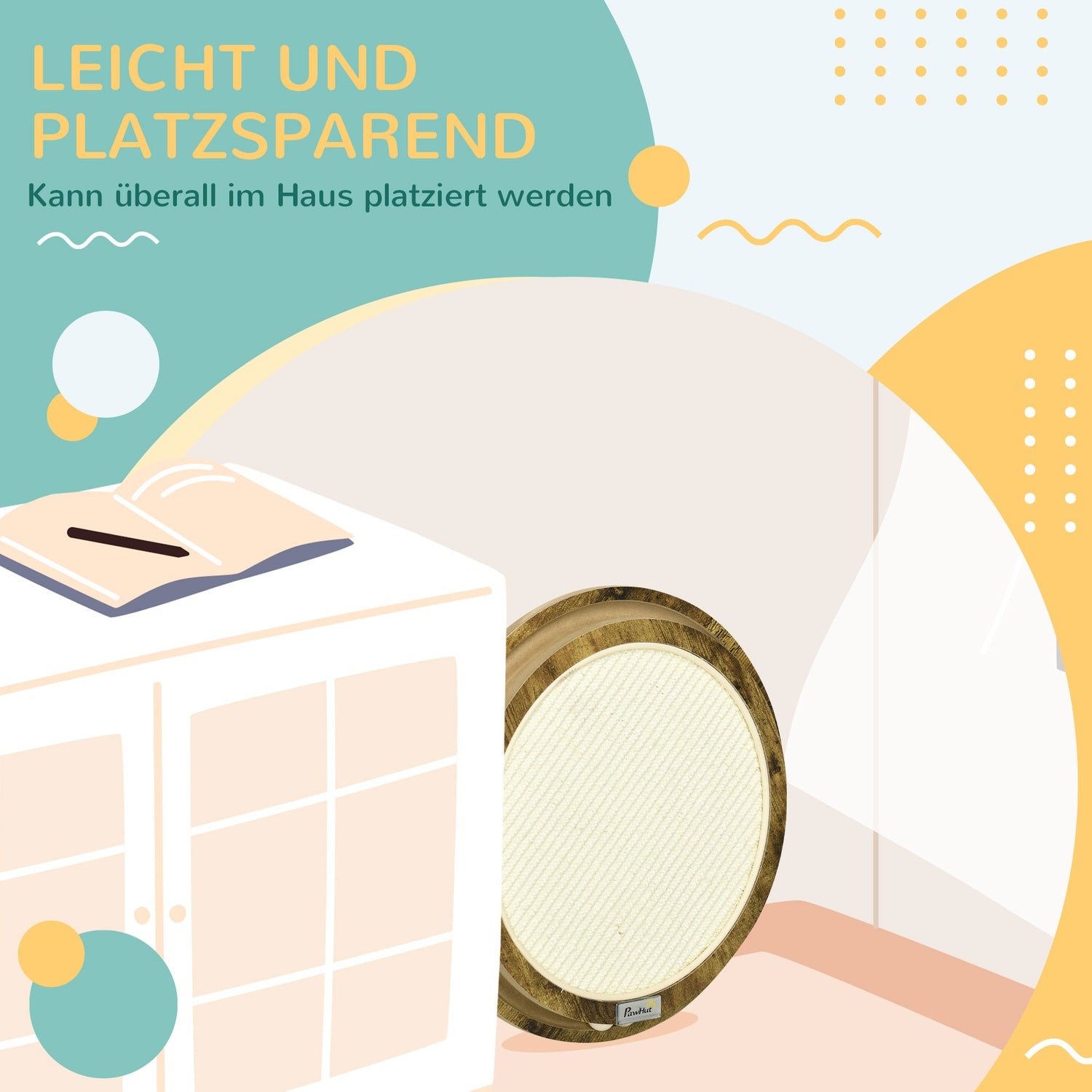 Cat Scratching Board med dubbelskiktsdesign och spelboll
