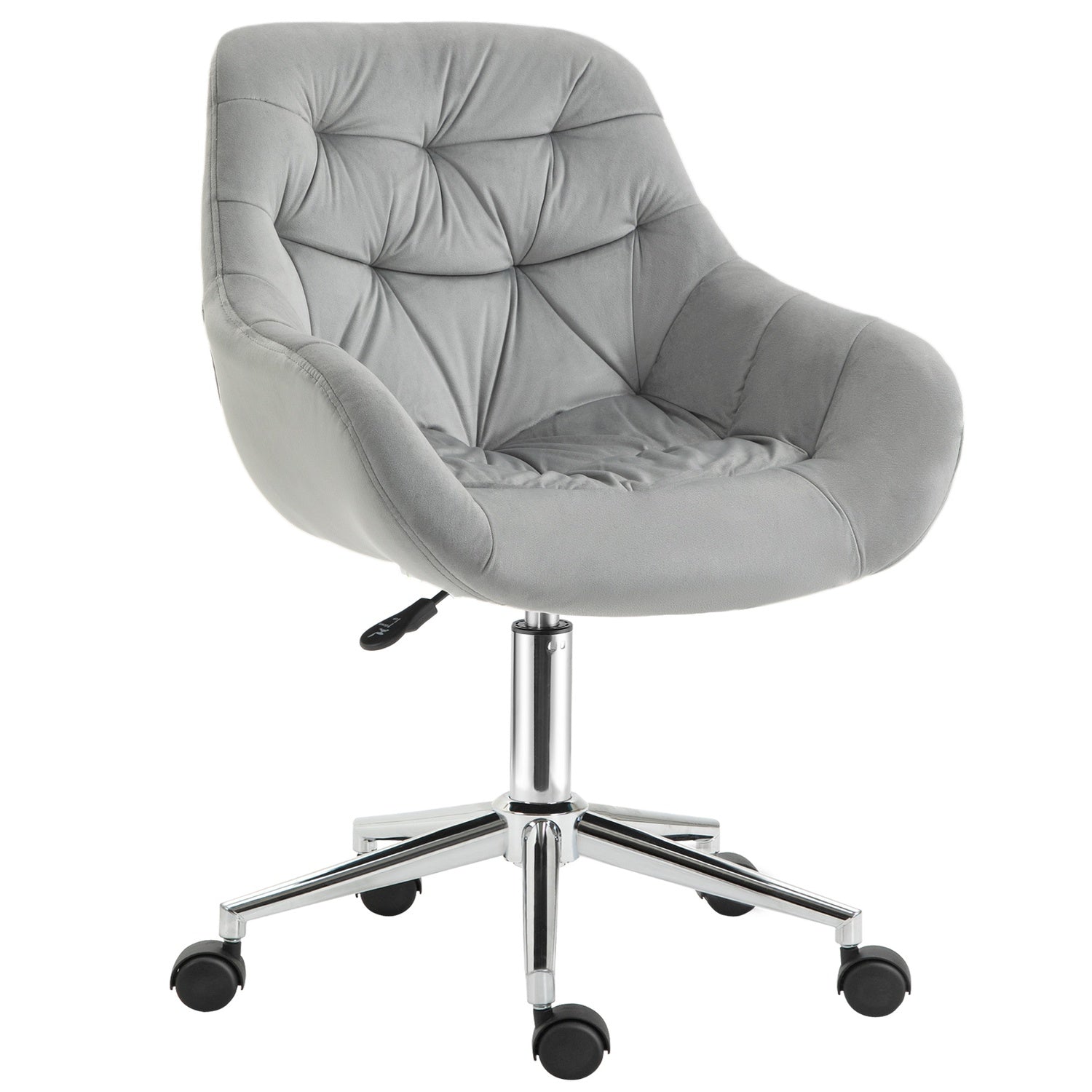 Executive Office Stol, justerbar höjd, grå polyester