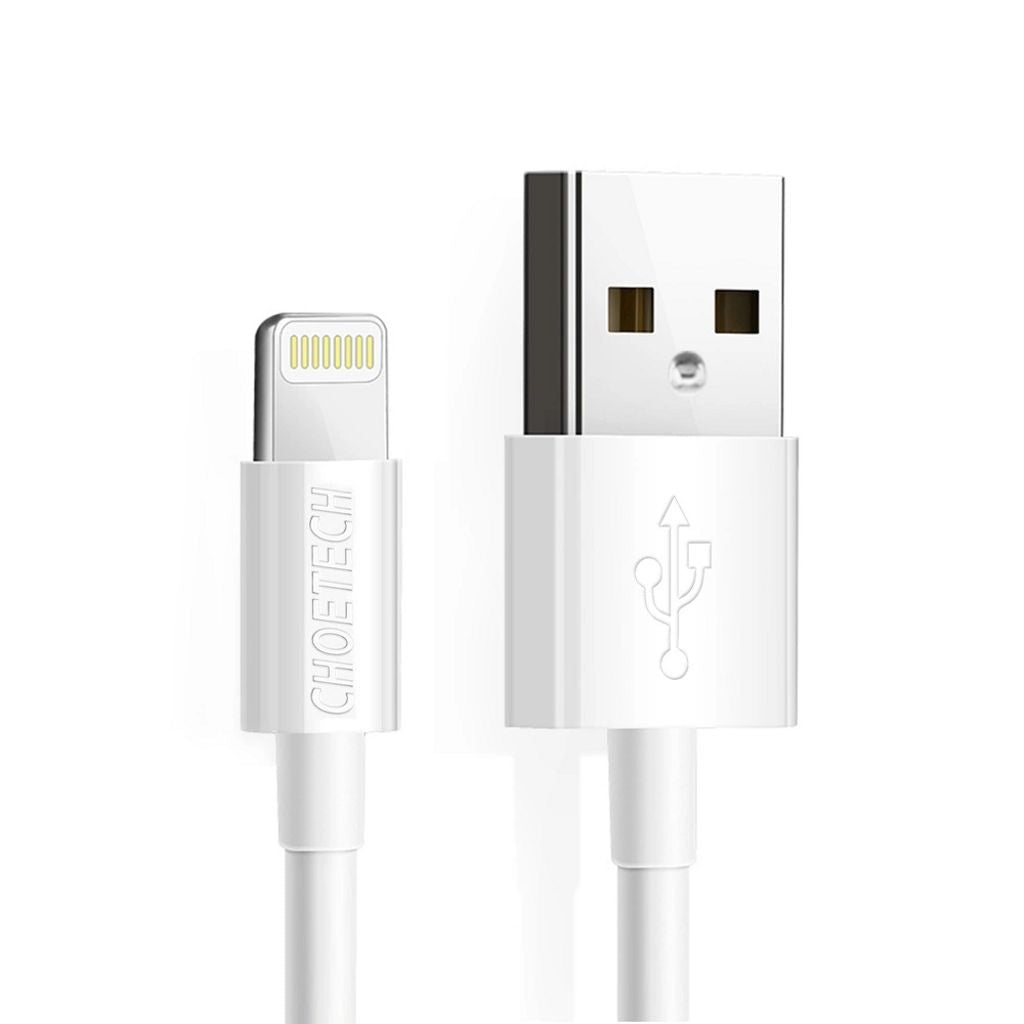Choetech USB-A till Lightning MFI-kabel, 1,8m - vit
