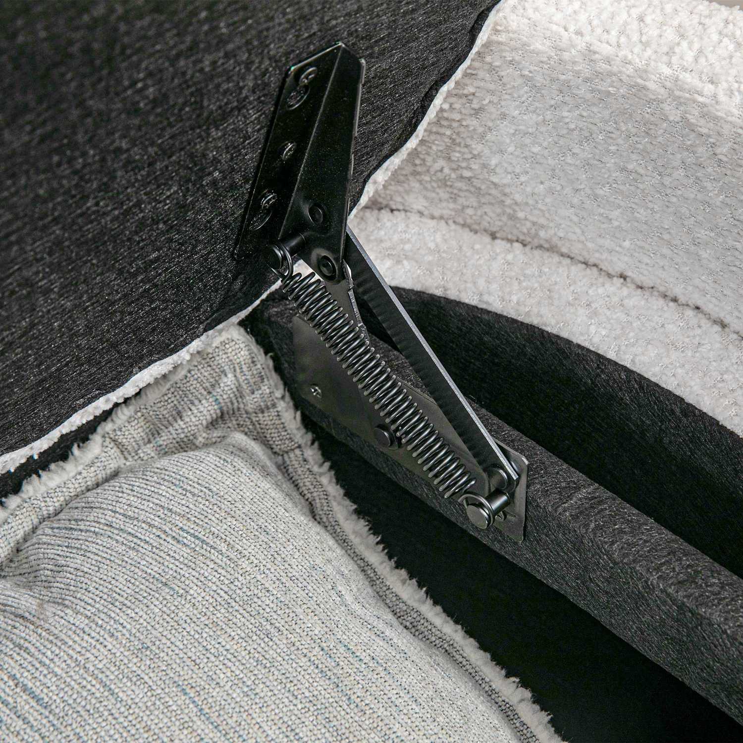 Cream Velvet Förvaringsbänk med lock – 105 x 44 x 45,5 cm