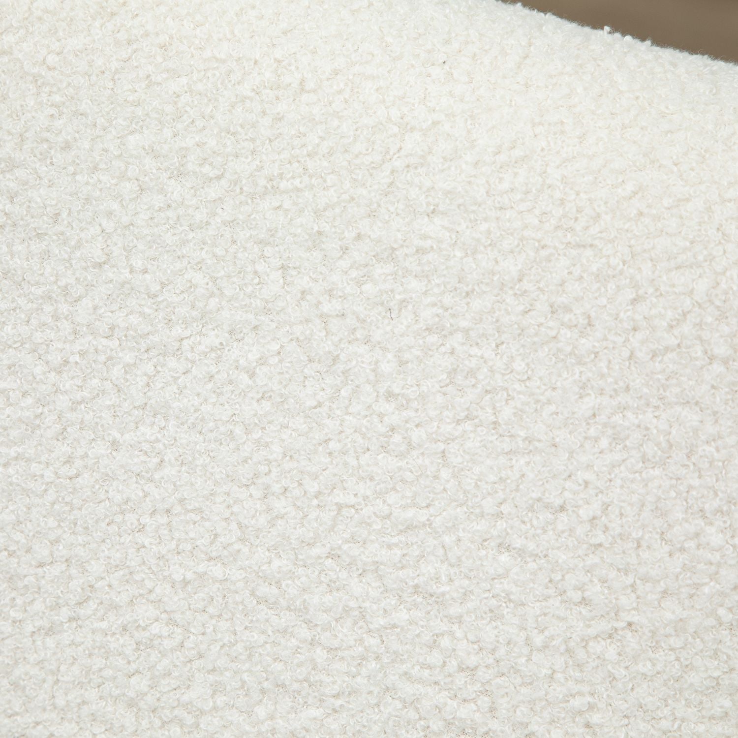 Cream White Rubberwood gungstol – vadderad komfort