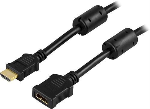 DELTACO HDMI 1.3 förlängningskabel - 1m