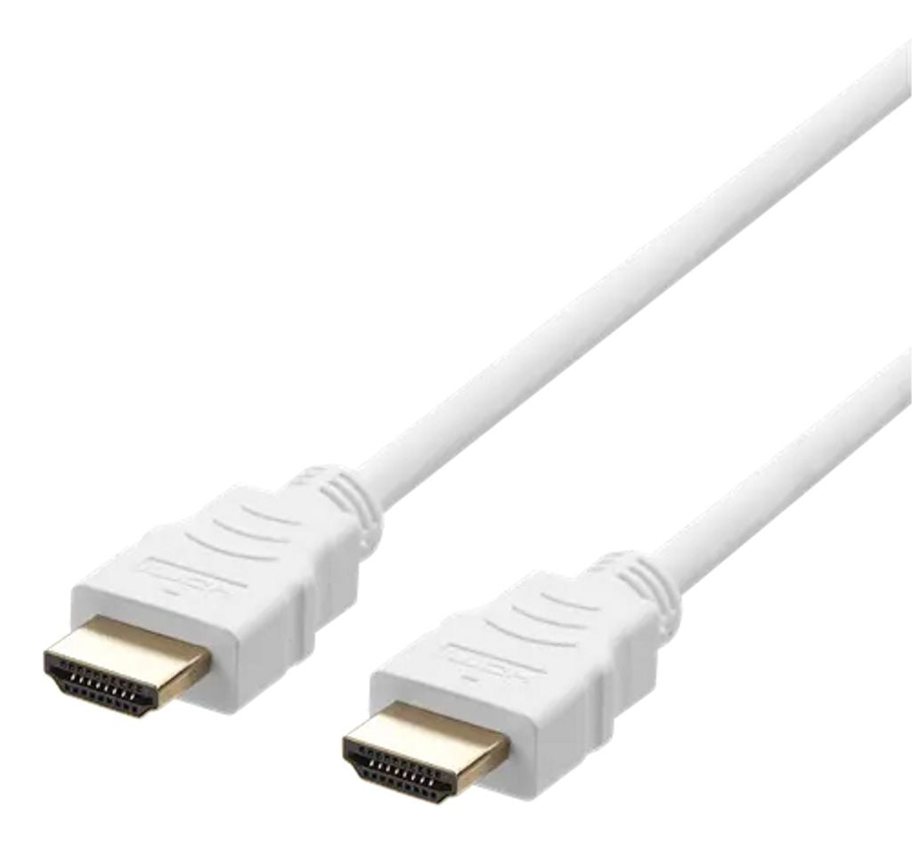 Deltaco Ultra High Speed HDMI till HDMI, 2m - Vit