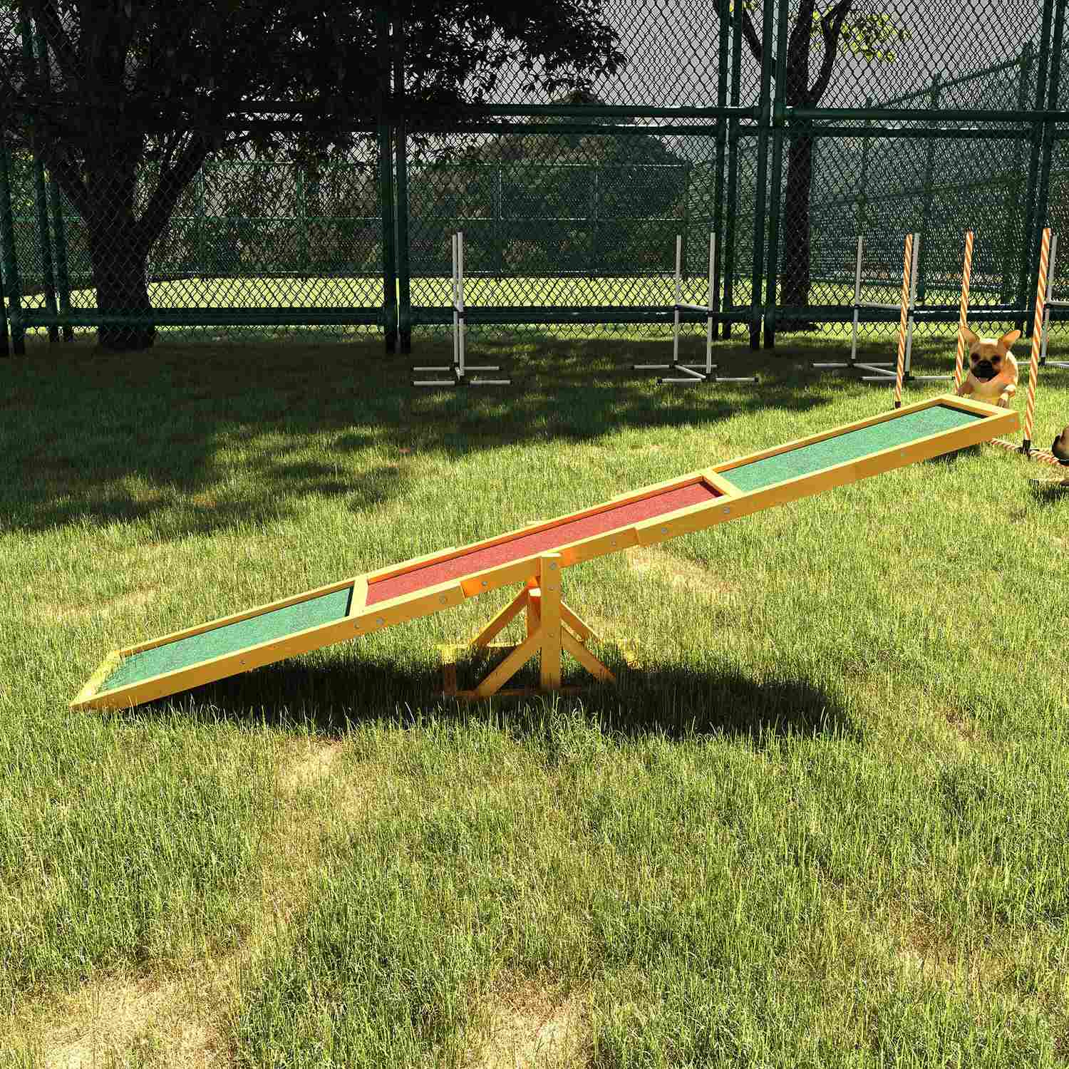 Dog Agility Rocker Toy – 180 x 30 x 30 cm, Utomhusträning