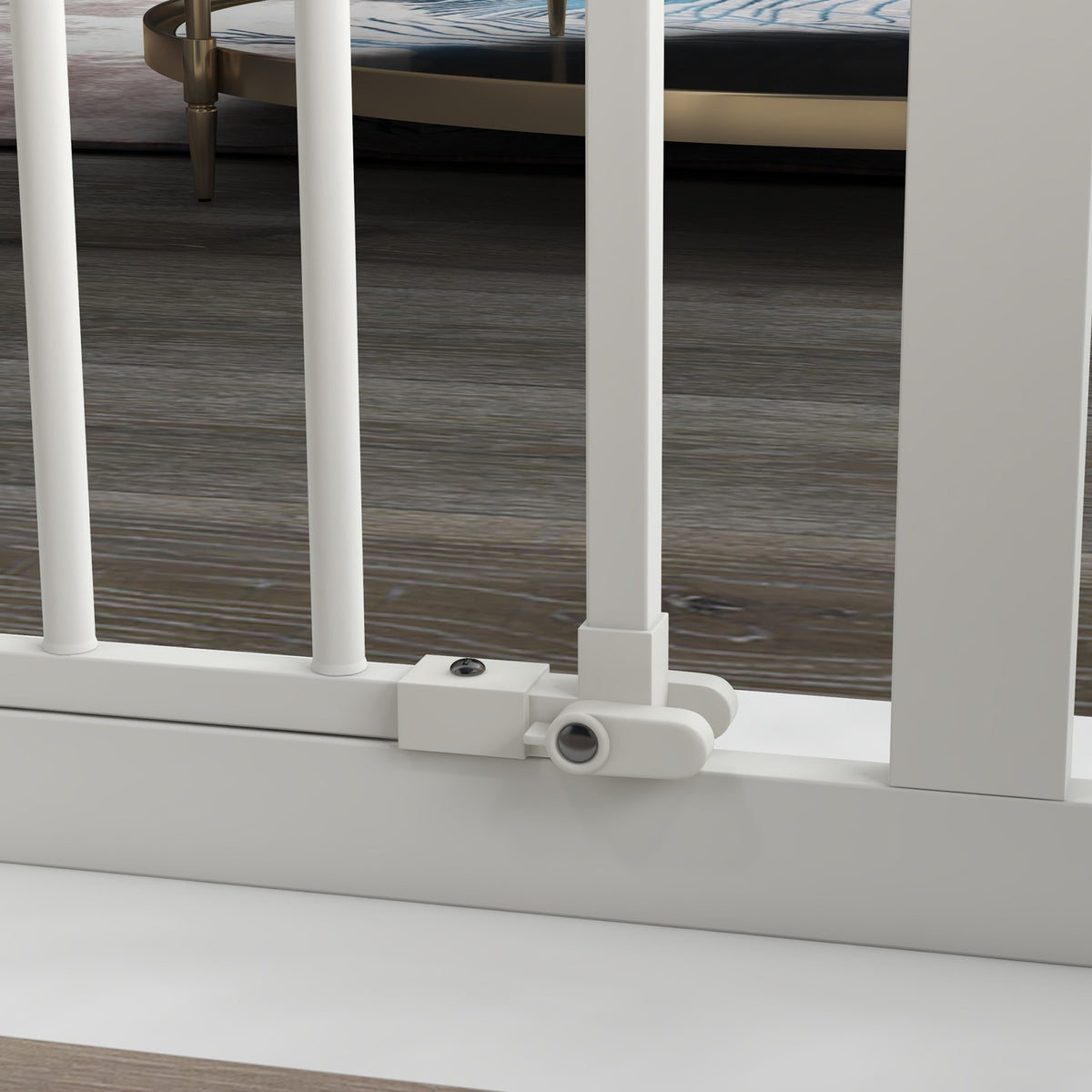 Dog Safety Gate – Expanderbar metall, No-Drill, 74-94 cm