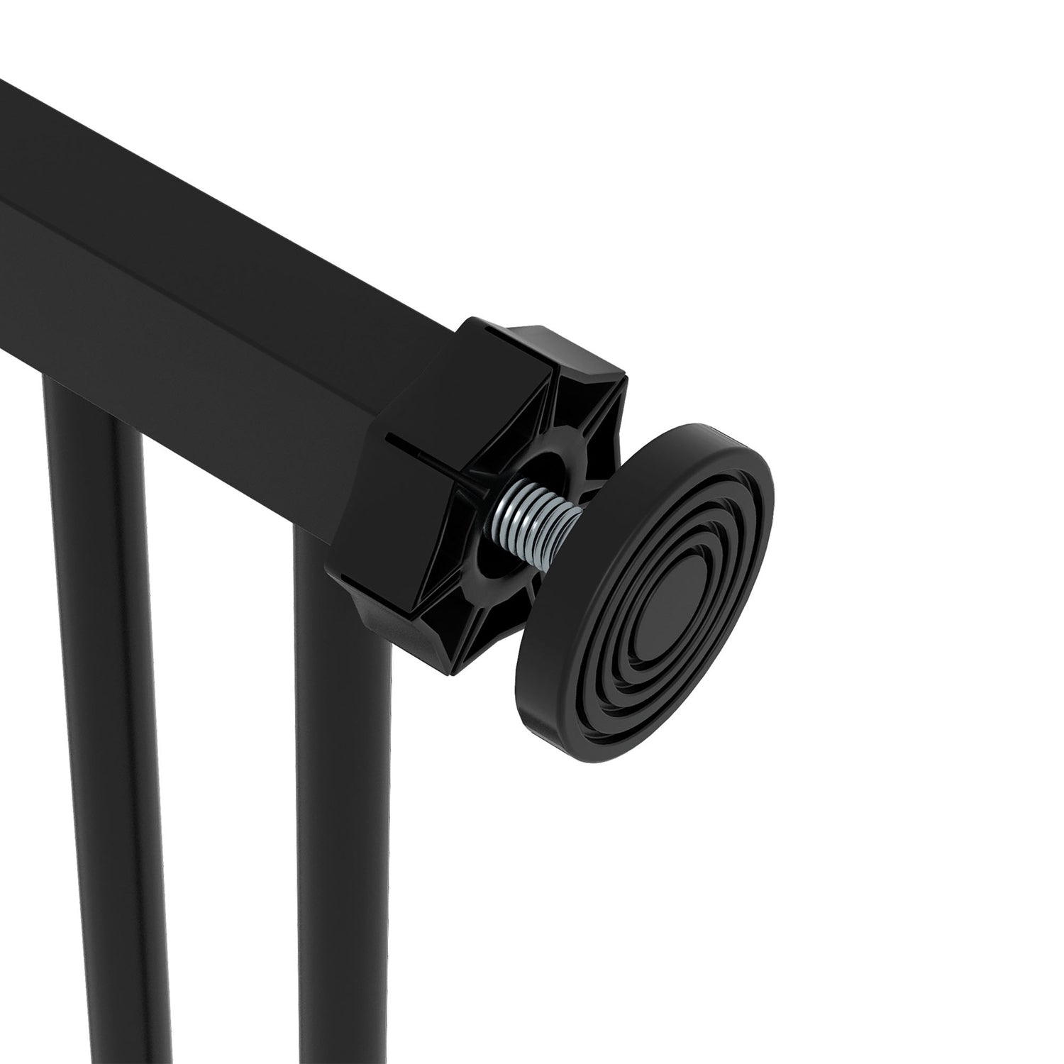 Dog Safety Gate – Justerbar, No-Drill, Svart, 74-87 cm