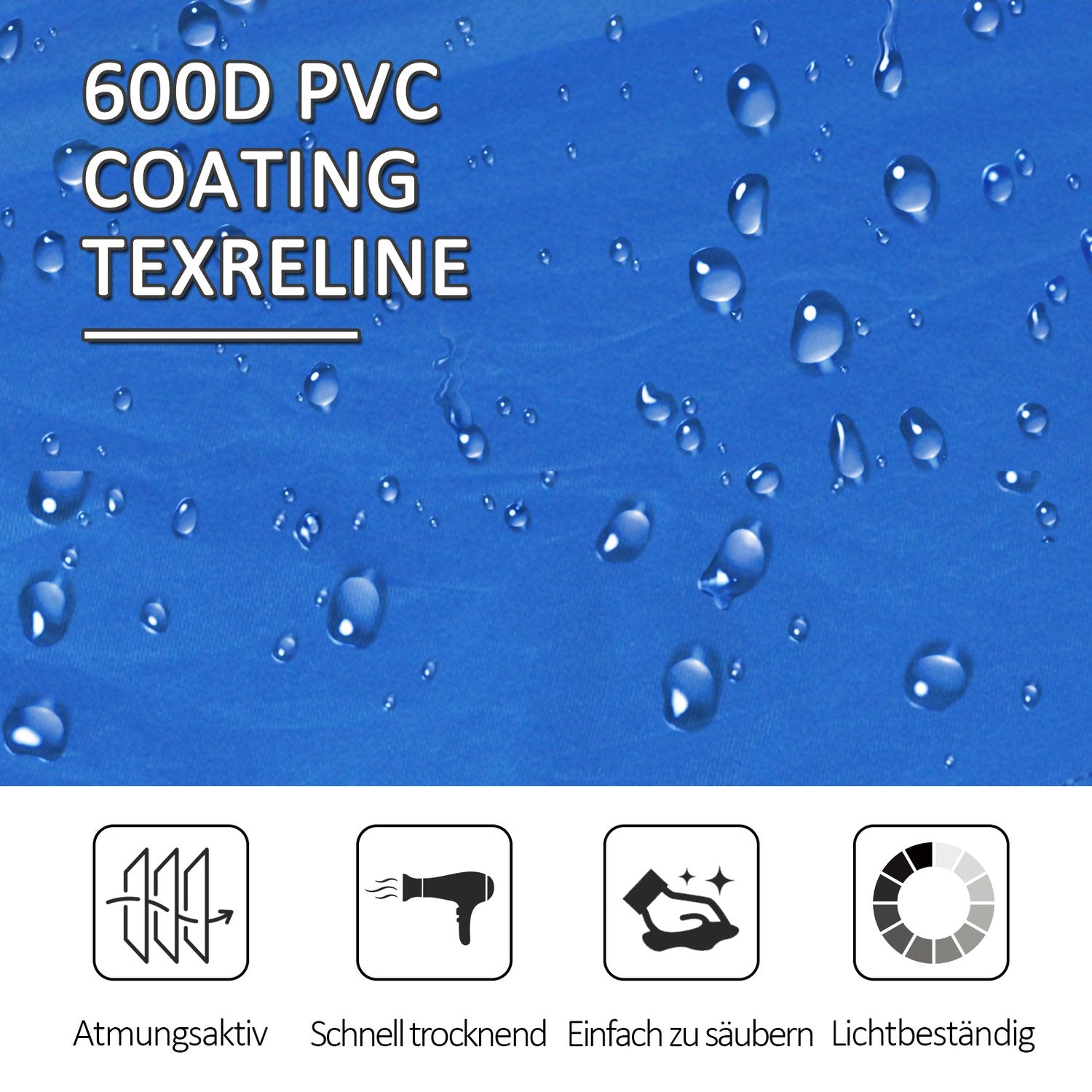 Dubbel campingsäng med bärväska, stöder 136 kg