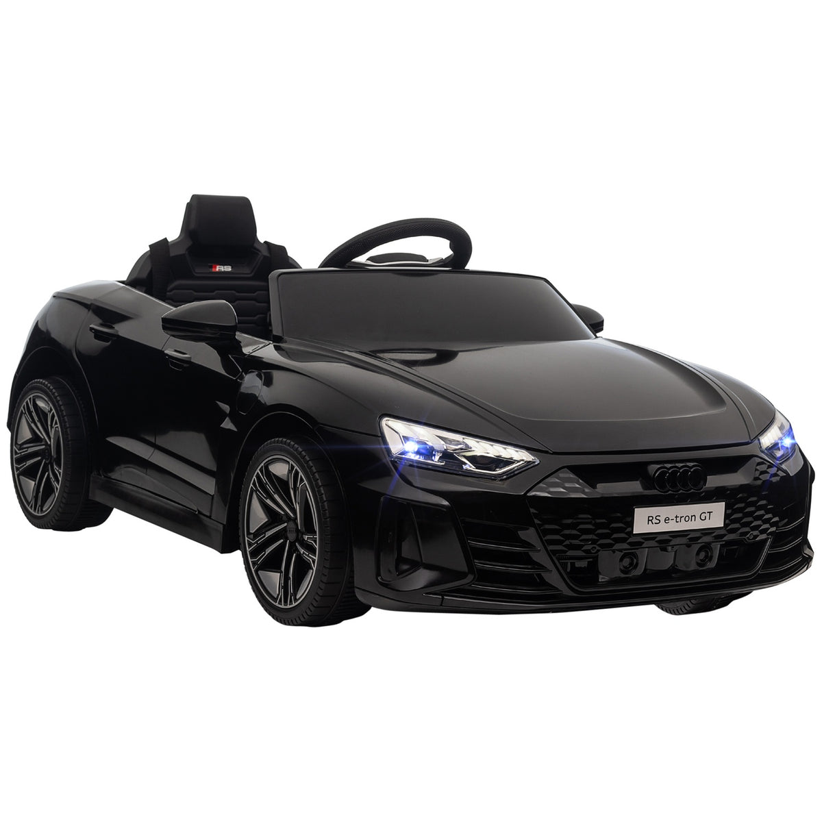 Elektrische kinderauto met afstandsbediening, veiligheidsgordel en geluid