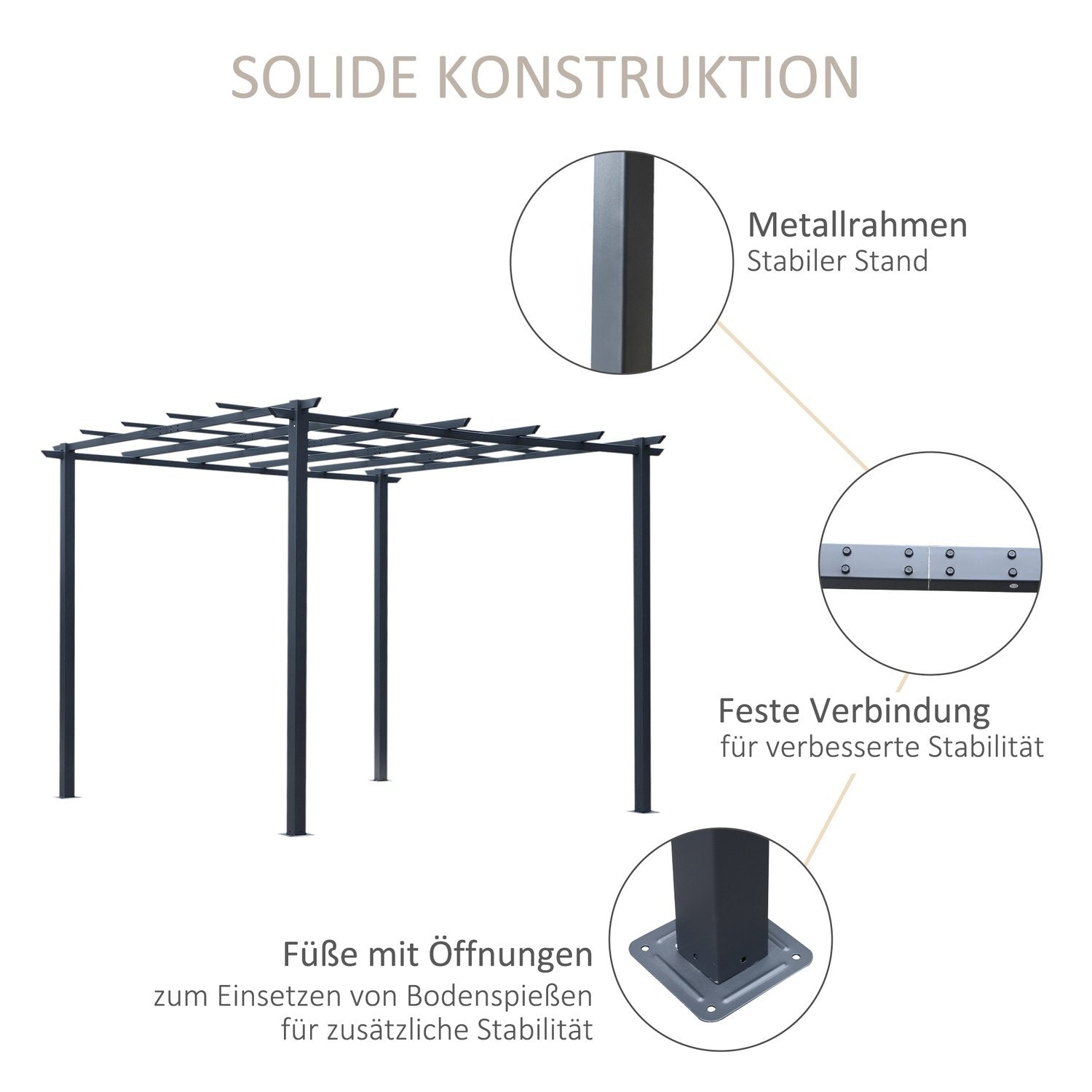 Rose Pavilion Stall Plant Arch Som Spaljé, Trädgårdspaviljong, Väderbeständig, Metall, Svart, 2,97X2,95X2,3M