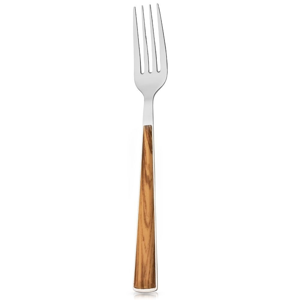 Elegant Middagssked i Rostfritt Stål, Träimitation, Diskmaskinssäker