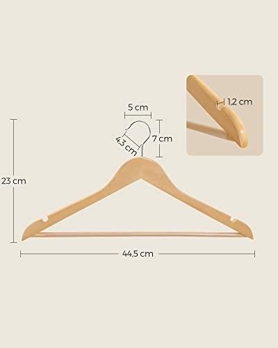 Eleganta hängare i massivt trä - Släta, hållbara, halkfria