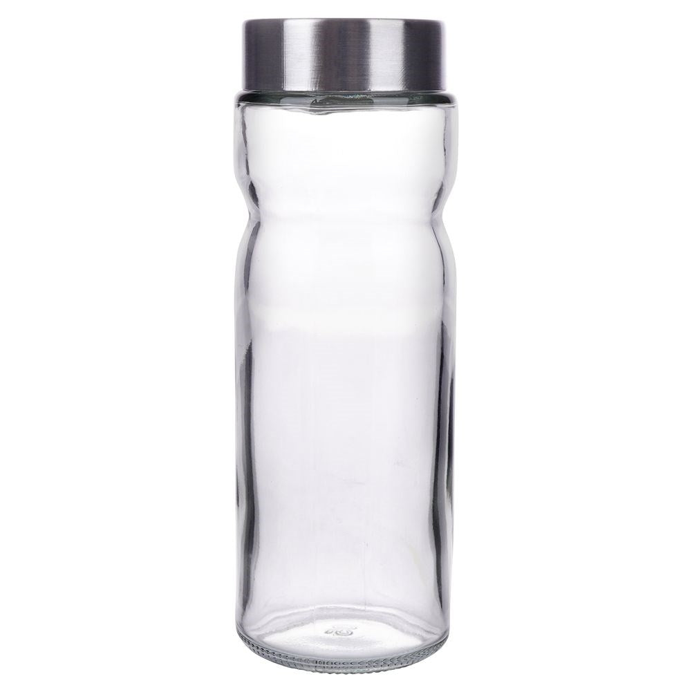 Elegant set för salt & peppar i glas och rostfritt stål
