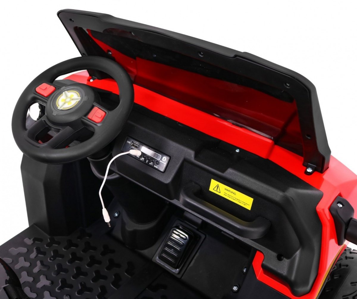 Elektrisk Farmer Truck för barn: 4x35W motorer, LED, MP3, fjärrkontroll