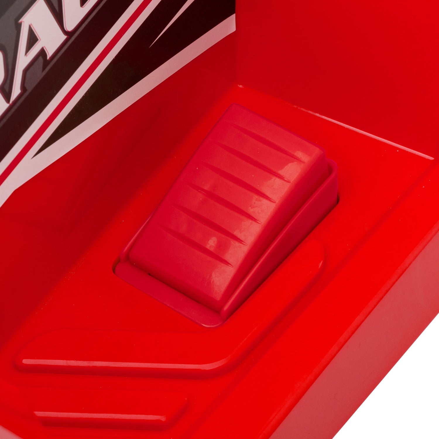 Elektrisk fyrhjuling med släp, Vändbar växel, Röd, 25 kg Kapacitet