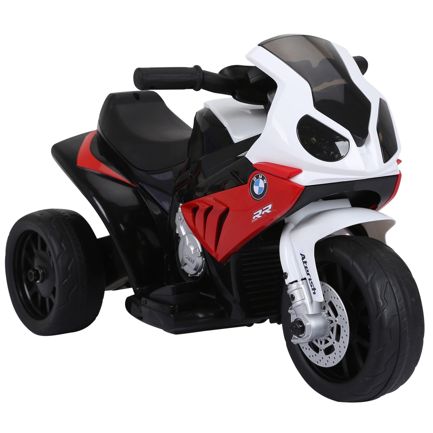 Elektrisk trehjulingsmotorcykel för barn – röd, stål, 66x37x44 cm