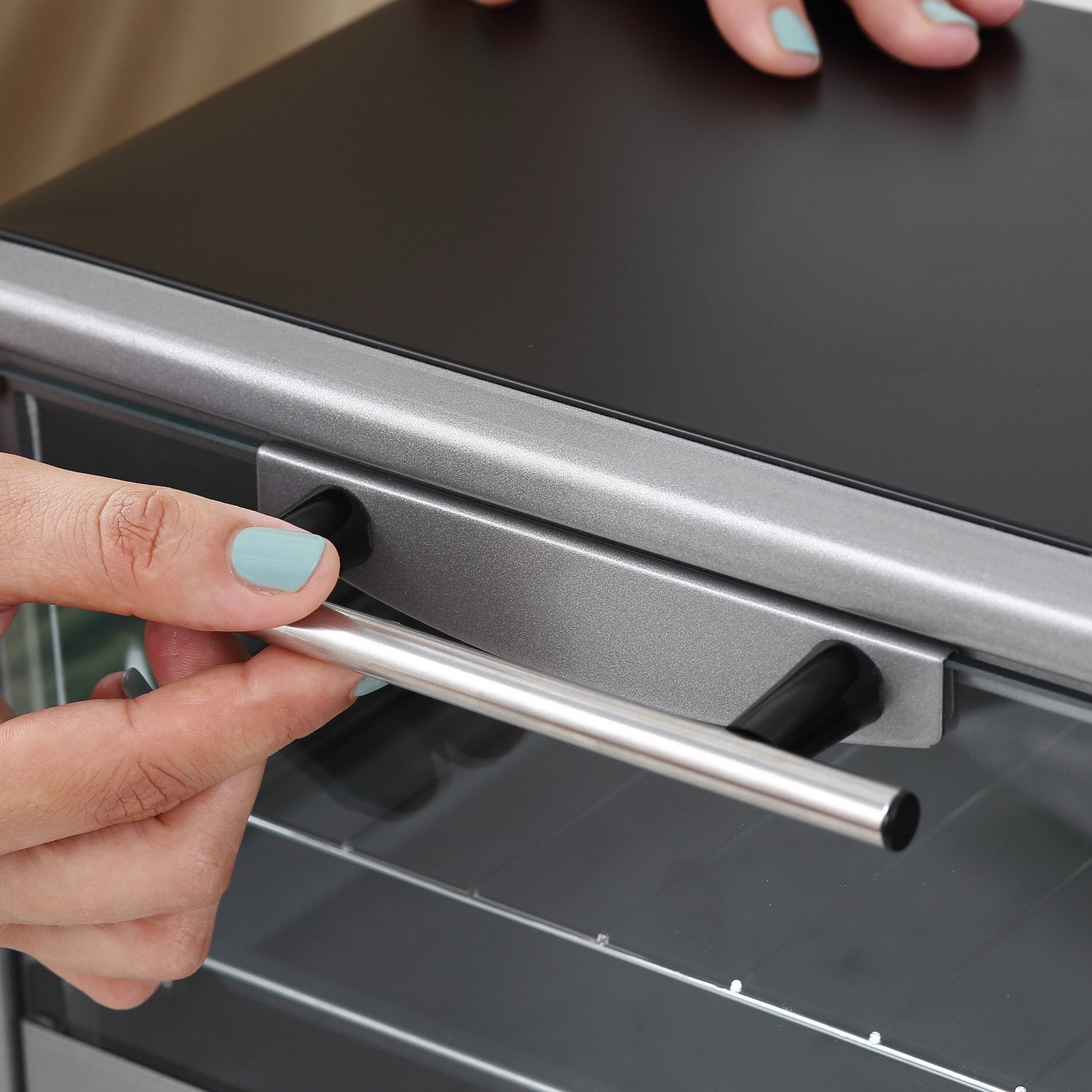 Elektrisk ugn 10L med justerbar temperatur, timer & grill