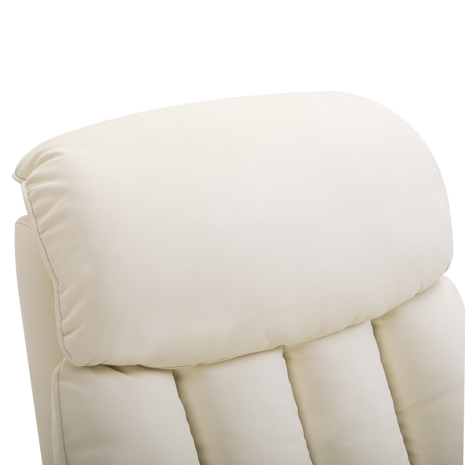 Elektrisk vilstol, läderbeige i konstläder