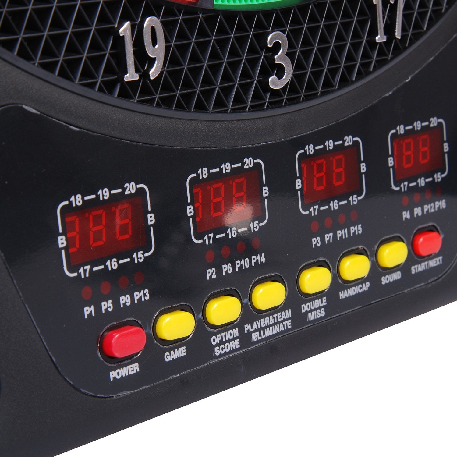 Elektronisk darttavla, 27 spel, 16 spelare, 6 dart