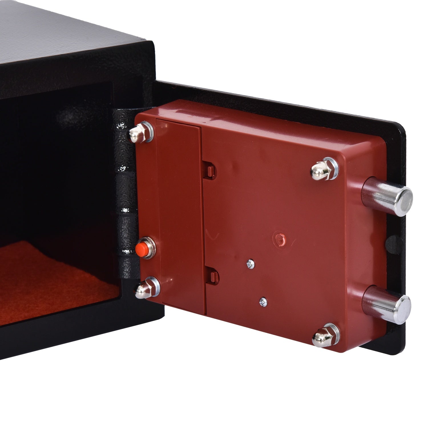 Elektroniskt låsskåp i stål – Svart, 23x17x17 cm, Hemsäkerhet