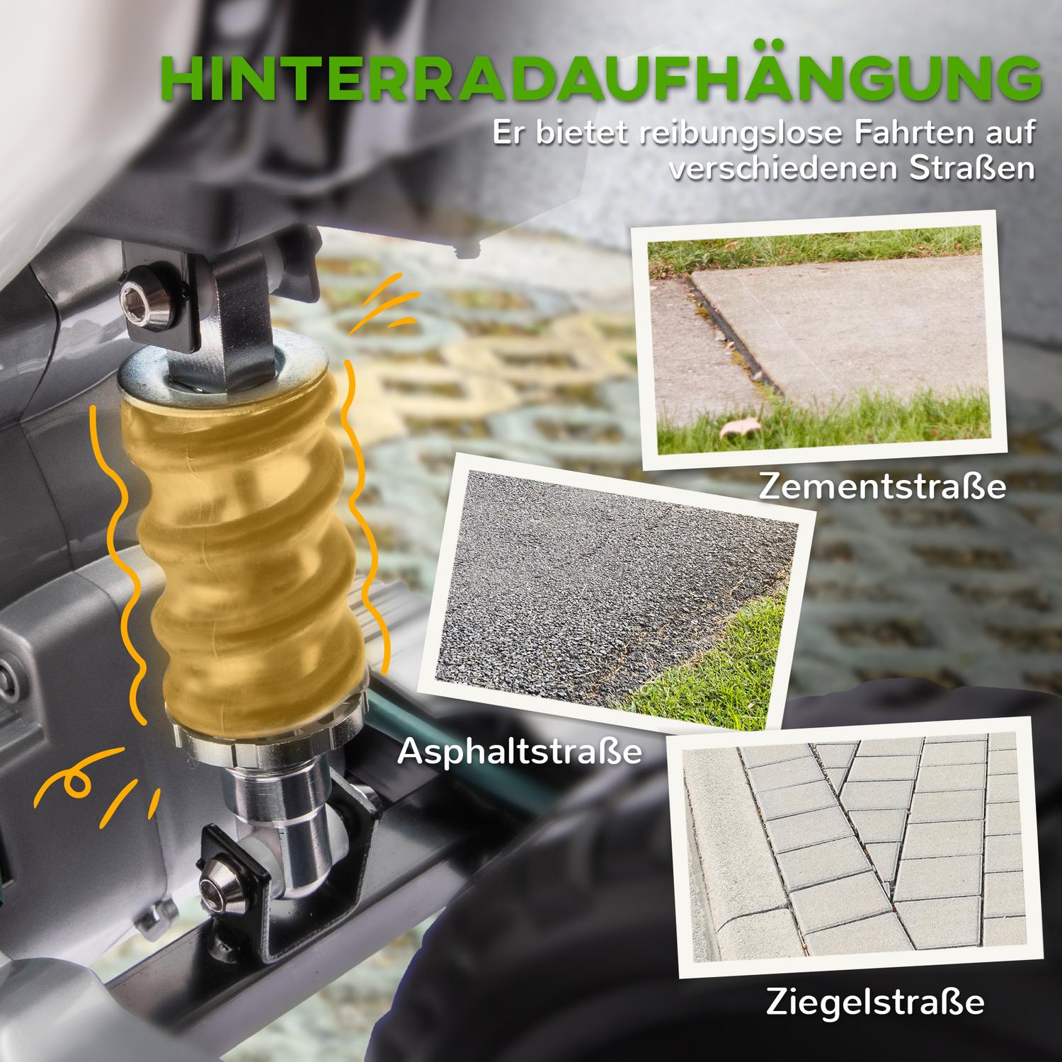 Elmotorcykel för barn, 12V, musik, 3-6 år, grön