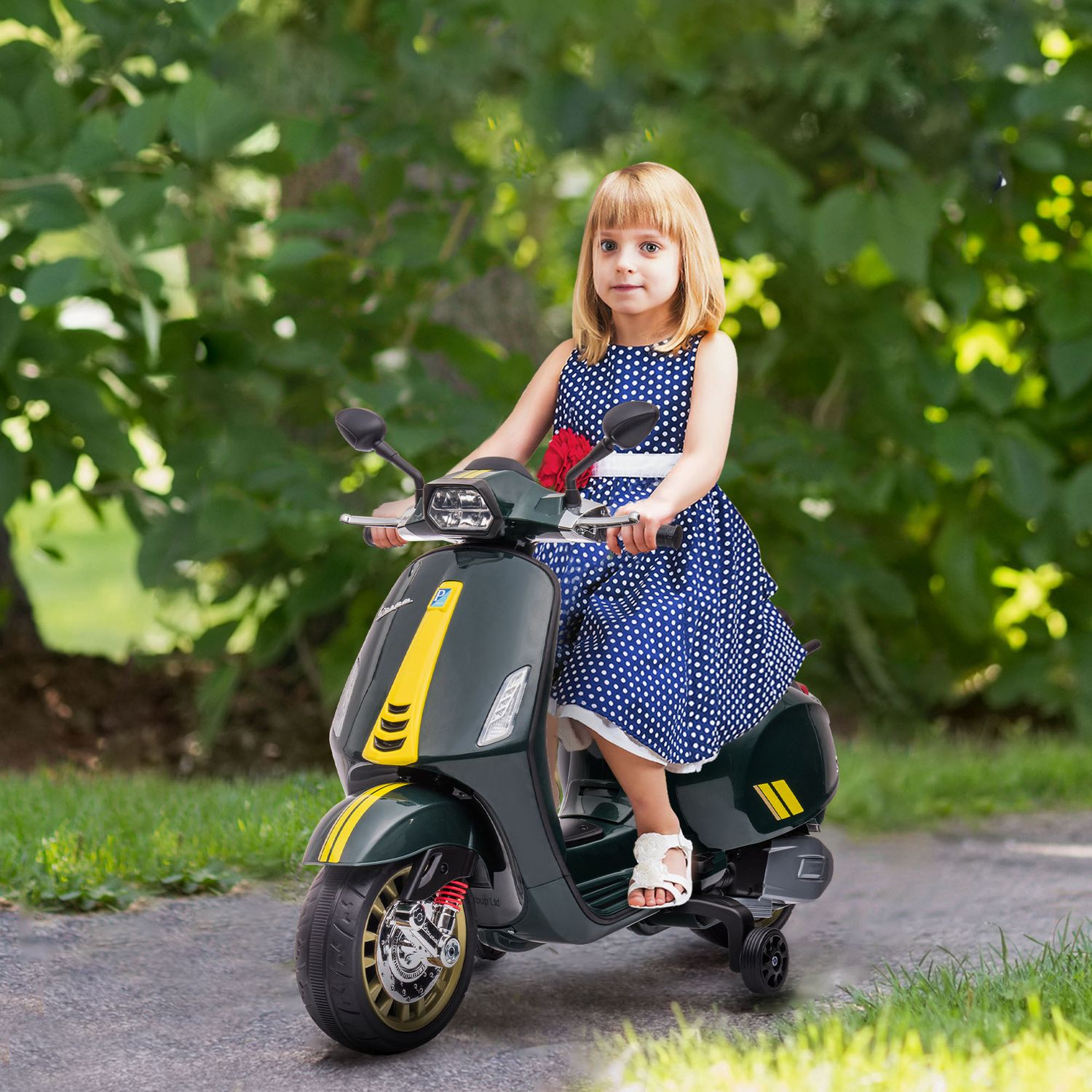 Elmotorcykel för barn med MP3, LED, 3-6 år
