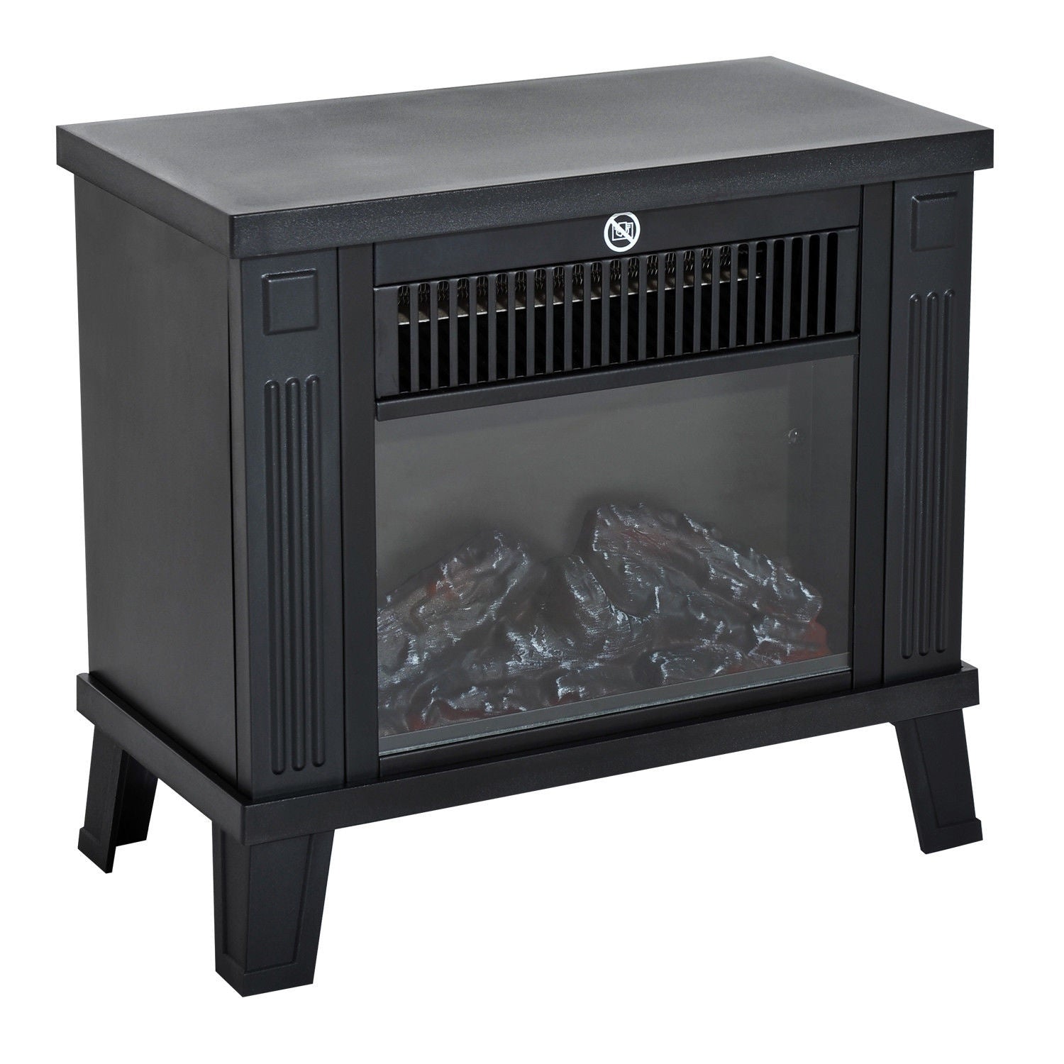 Elspis – 600/1200W, svart, 34x17x31 cm