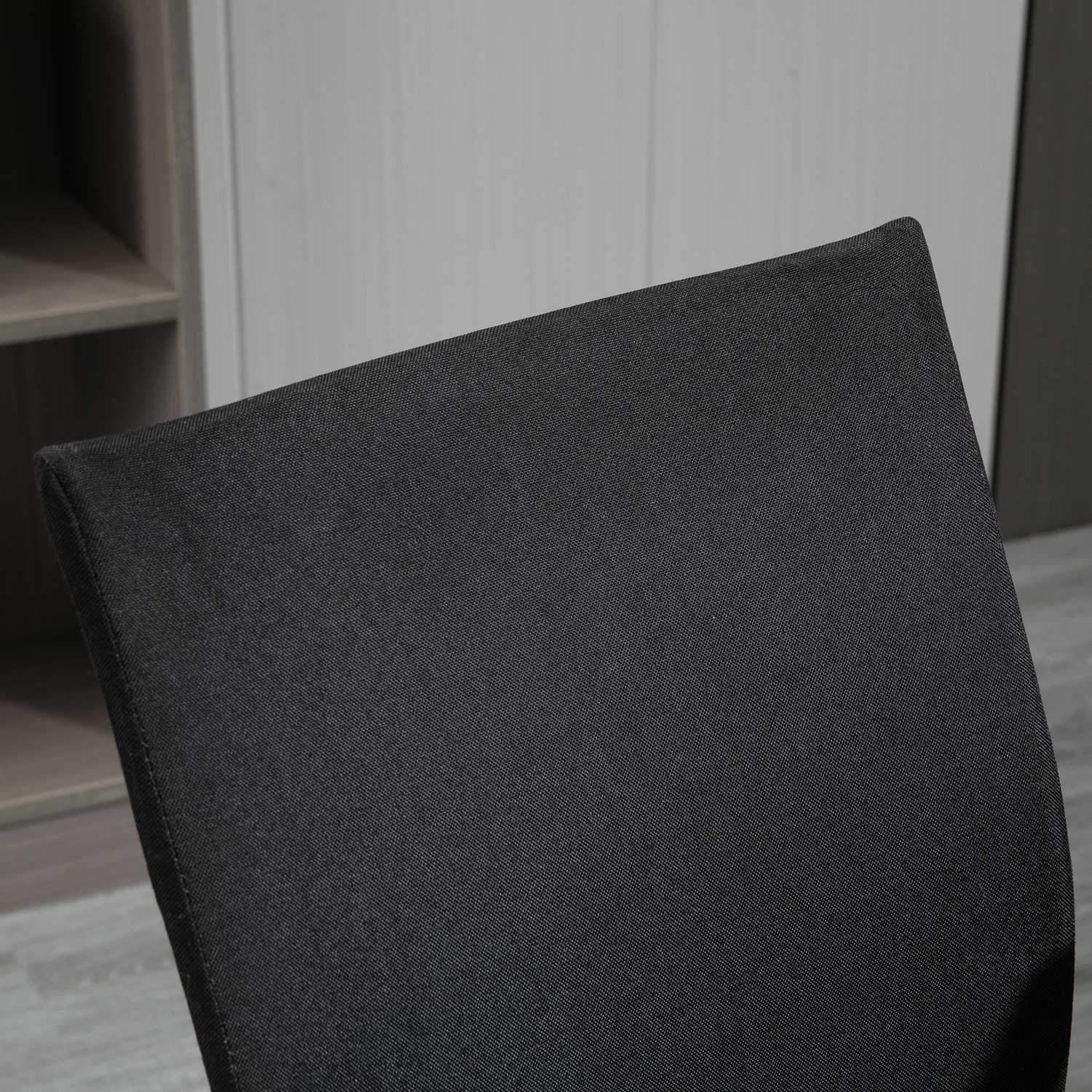 Kontorsstol Skrivbordsstol Mesh Ryggstöd Med Vippfunktion Nackstöd Ergonomiska 360° Svängbara Hjul Skum Nylon Svart 61X61X89-99Cm