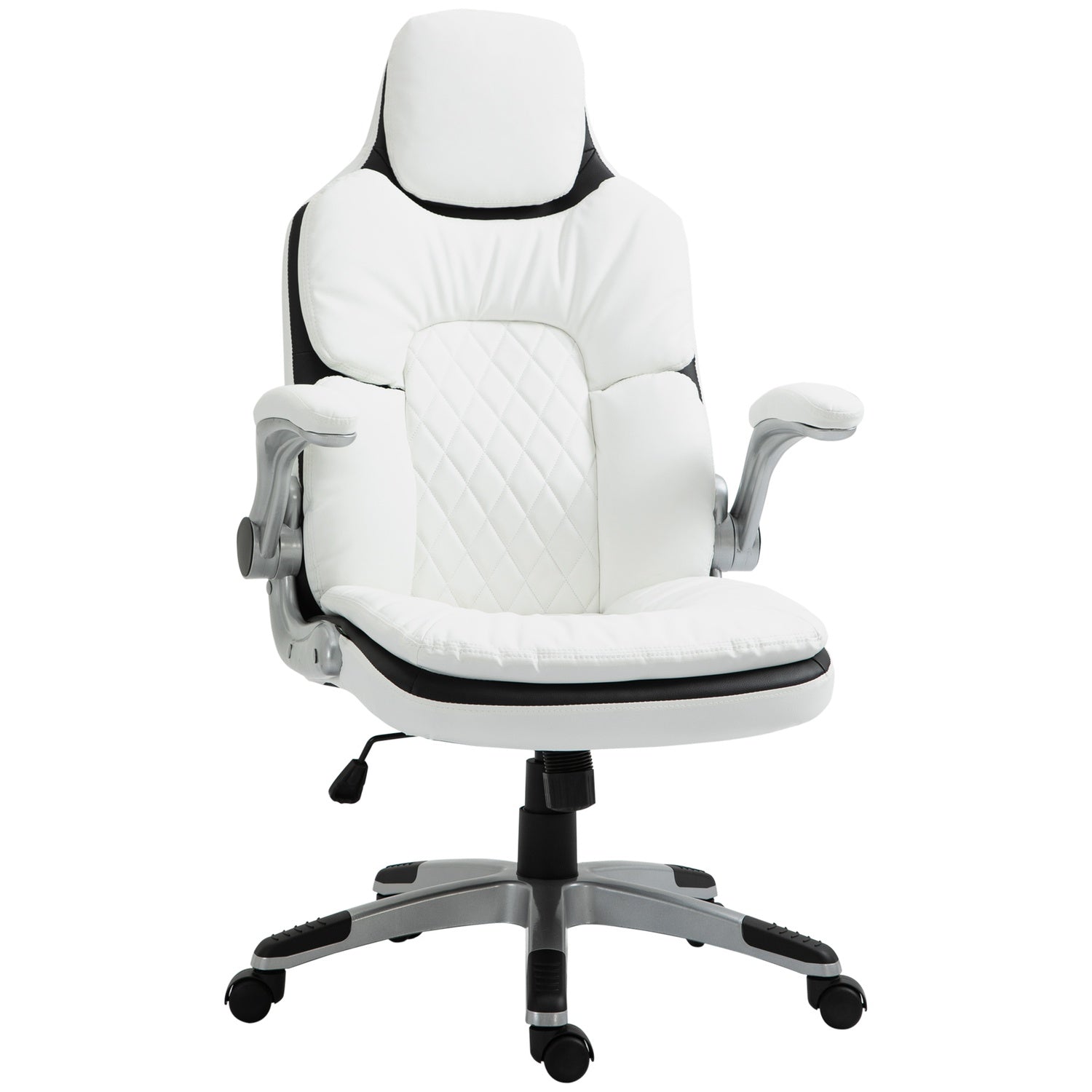 Ergonomisk kontorsstol, justerbar höjd & hopfällbara armstöd