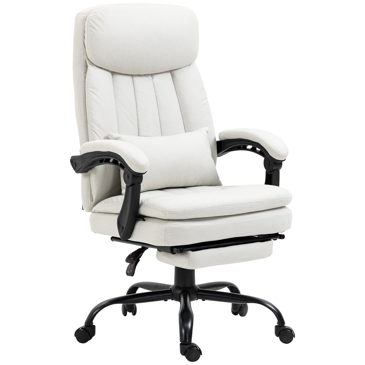Ergonomisk Krämvit Executive Massage Kontorsstol