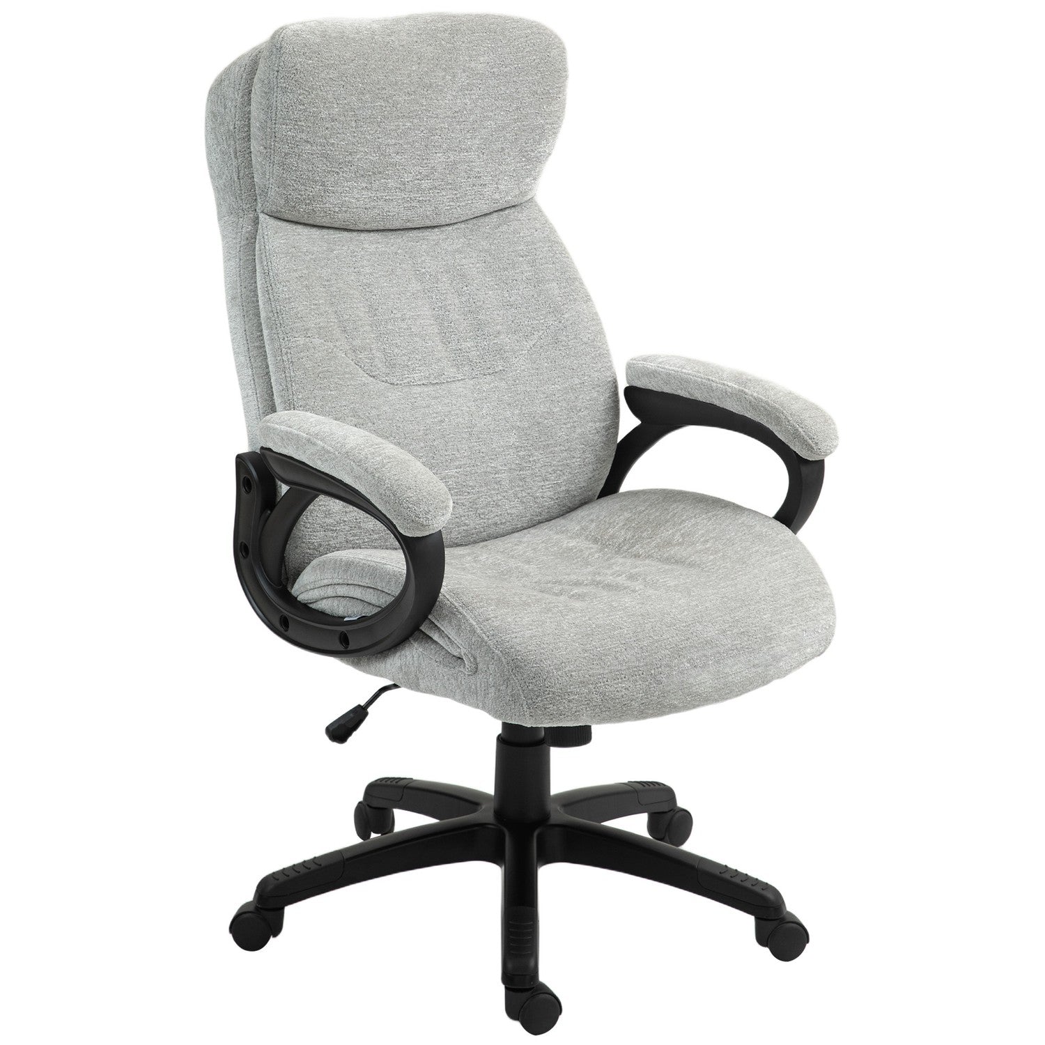 Ergonomisk Rocker Kontorsstol, höjdjusterbar, ljusgrå