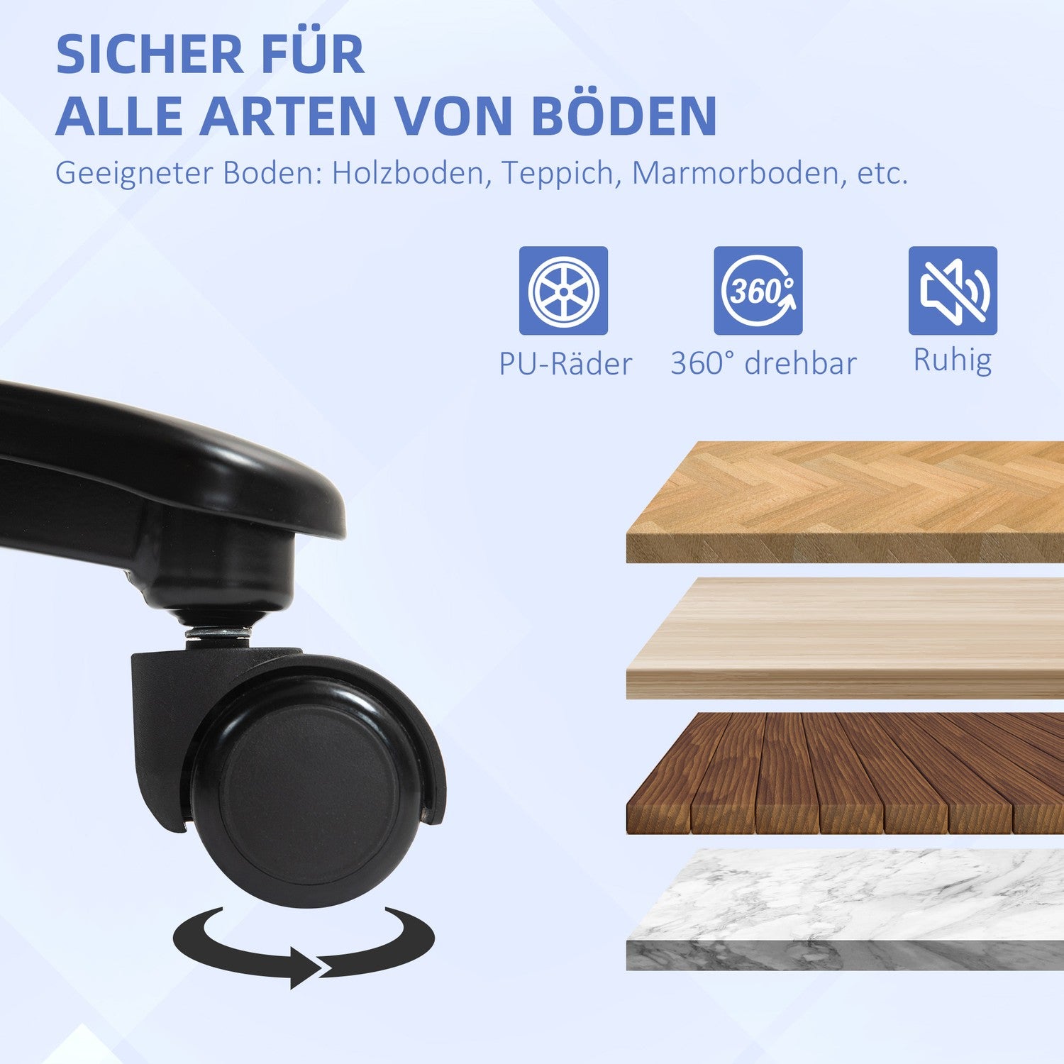 Ergonomisk grå kontorsstol, linnelook, höjdjusterbar