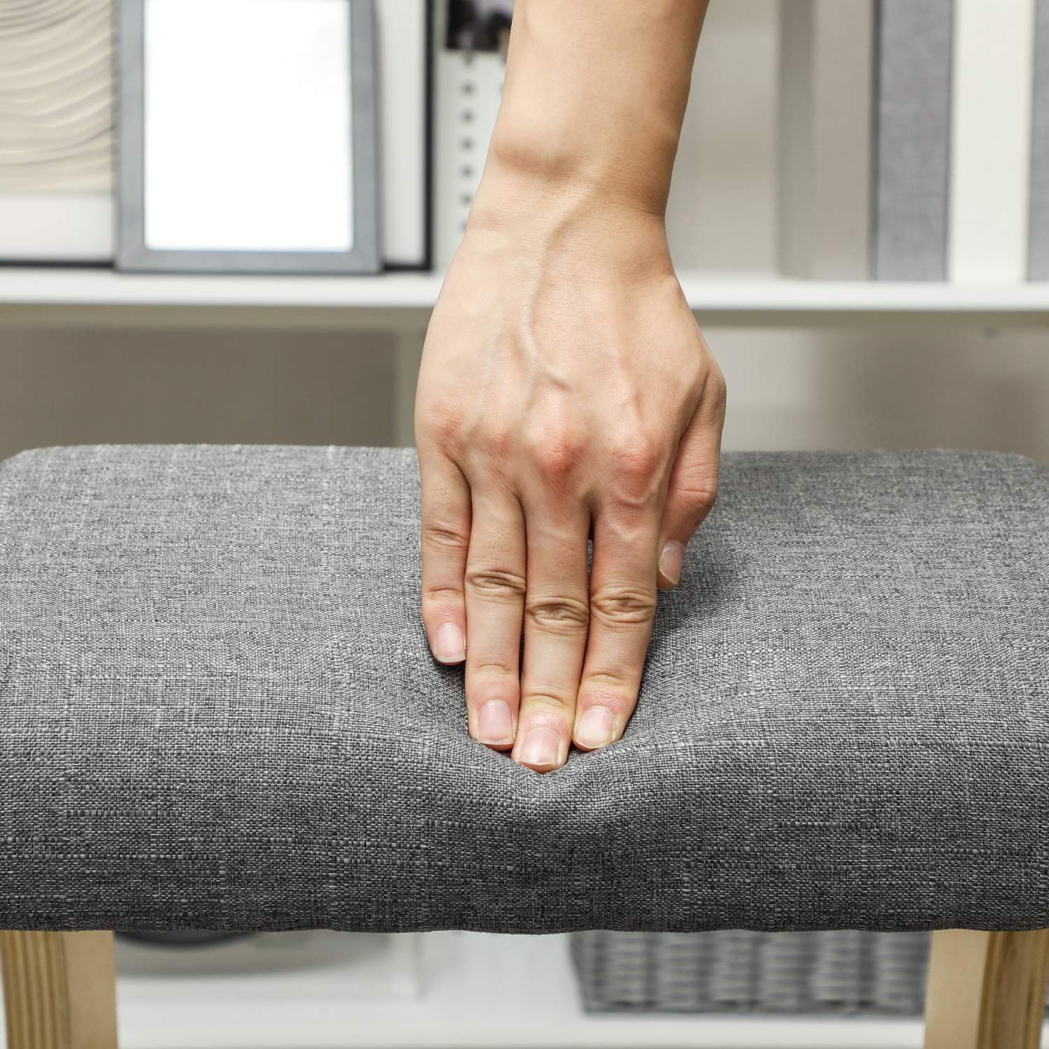 Ergonomisk gungknästol för förbättrad hållning, grå