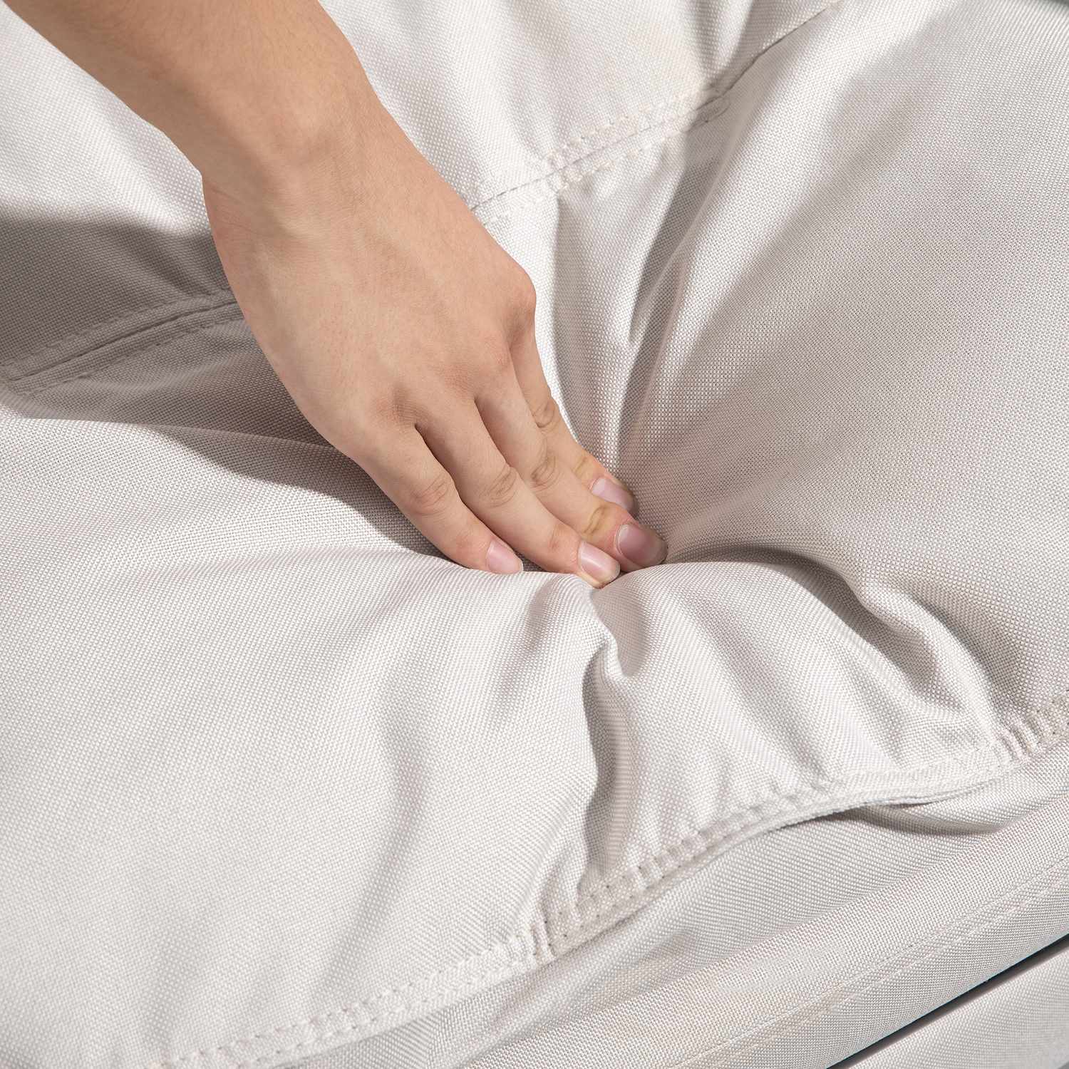 Ergonomisk kontorsstol, Massage & Recline, Creme White