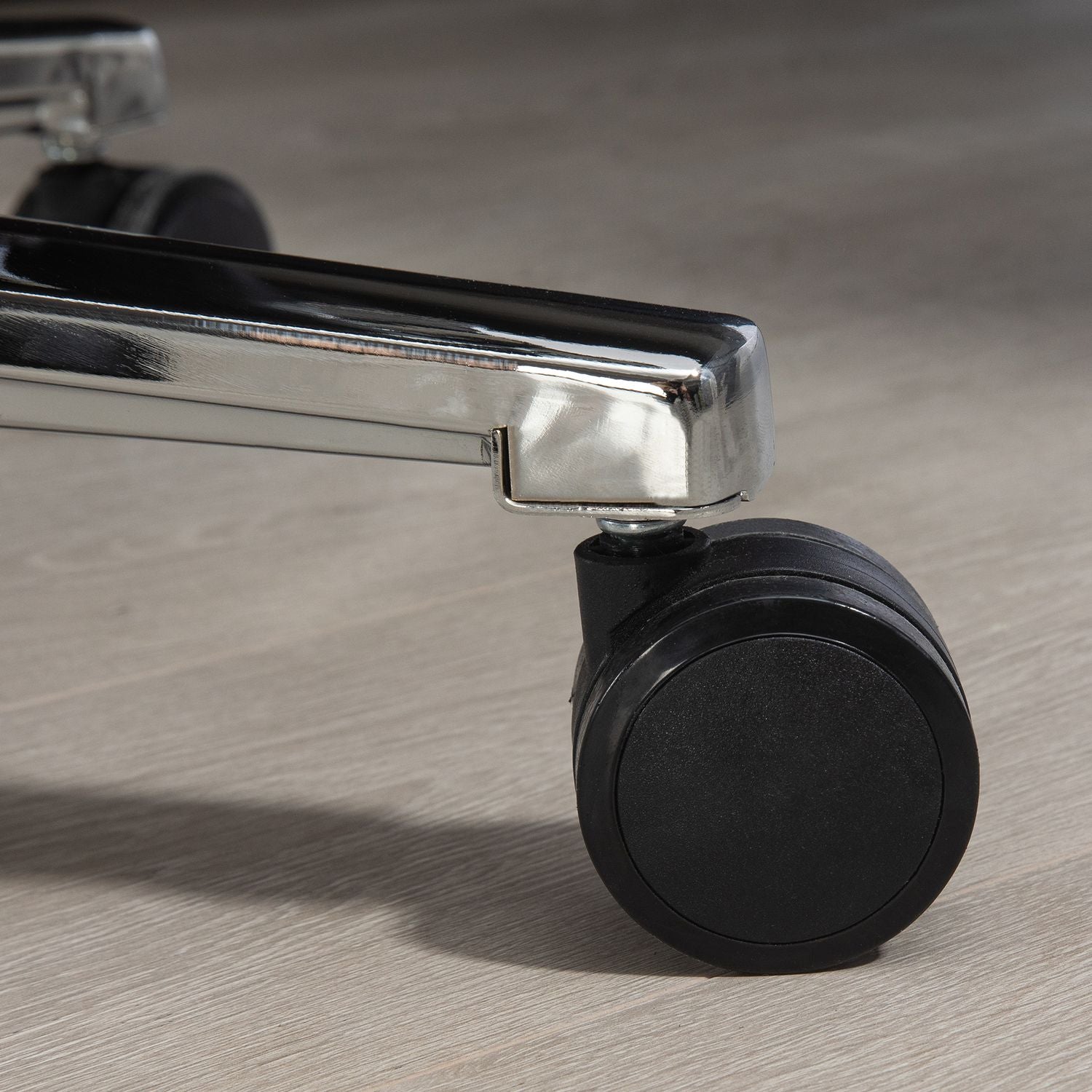 Ergonomisk kontorsstol, gungande, 180 kg belastning, ljusgrått läder