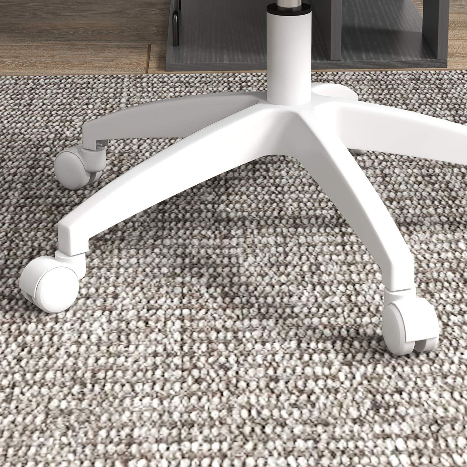 Ergonomisk kontorsstol i rosa sammet – justerbar i höjdled