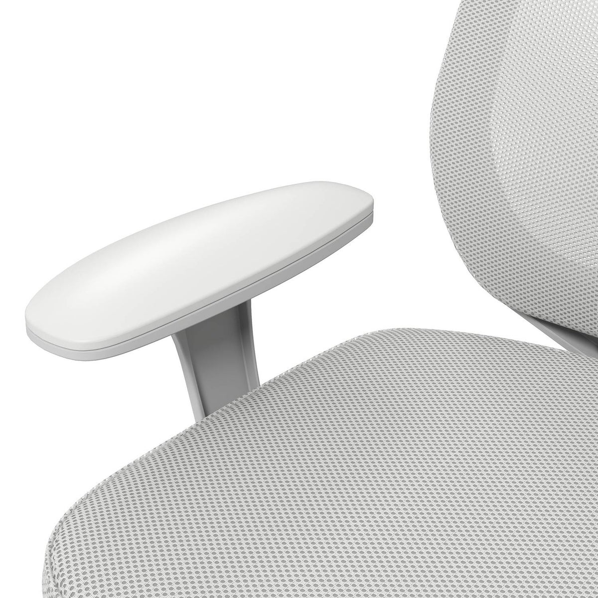 Ergonomisk kontorsstol, justerbar höjd, grå, 360° vridbar