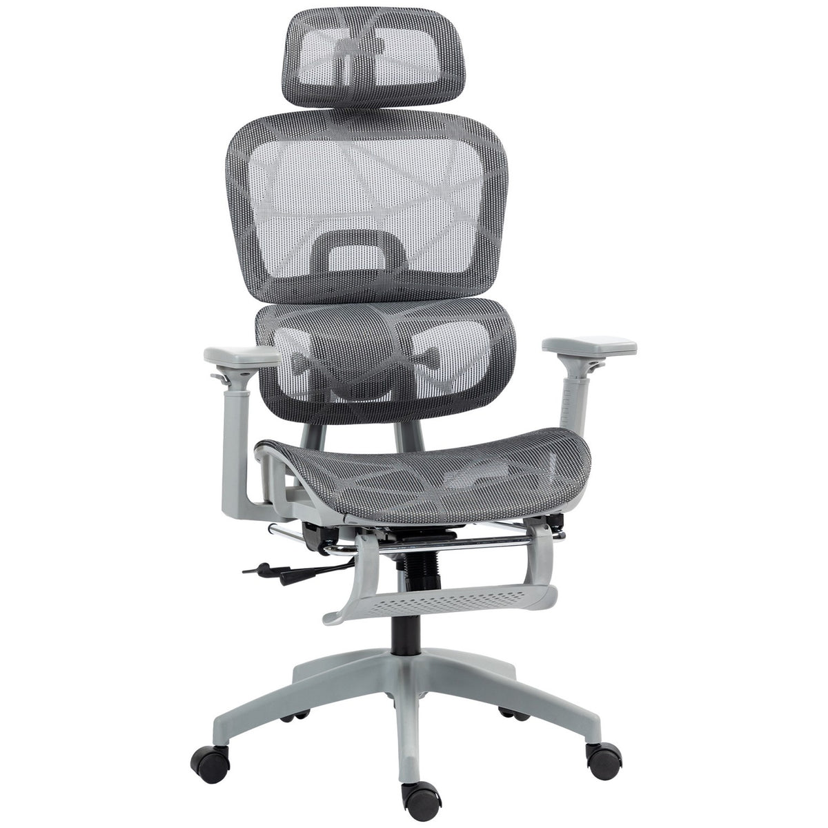 Ergonomická kancelářská židle s podnožkou a naklápěcím opěradlem
