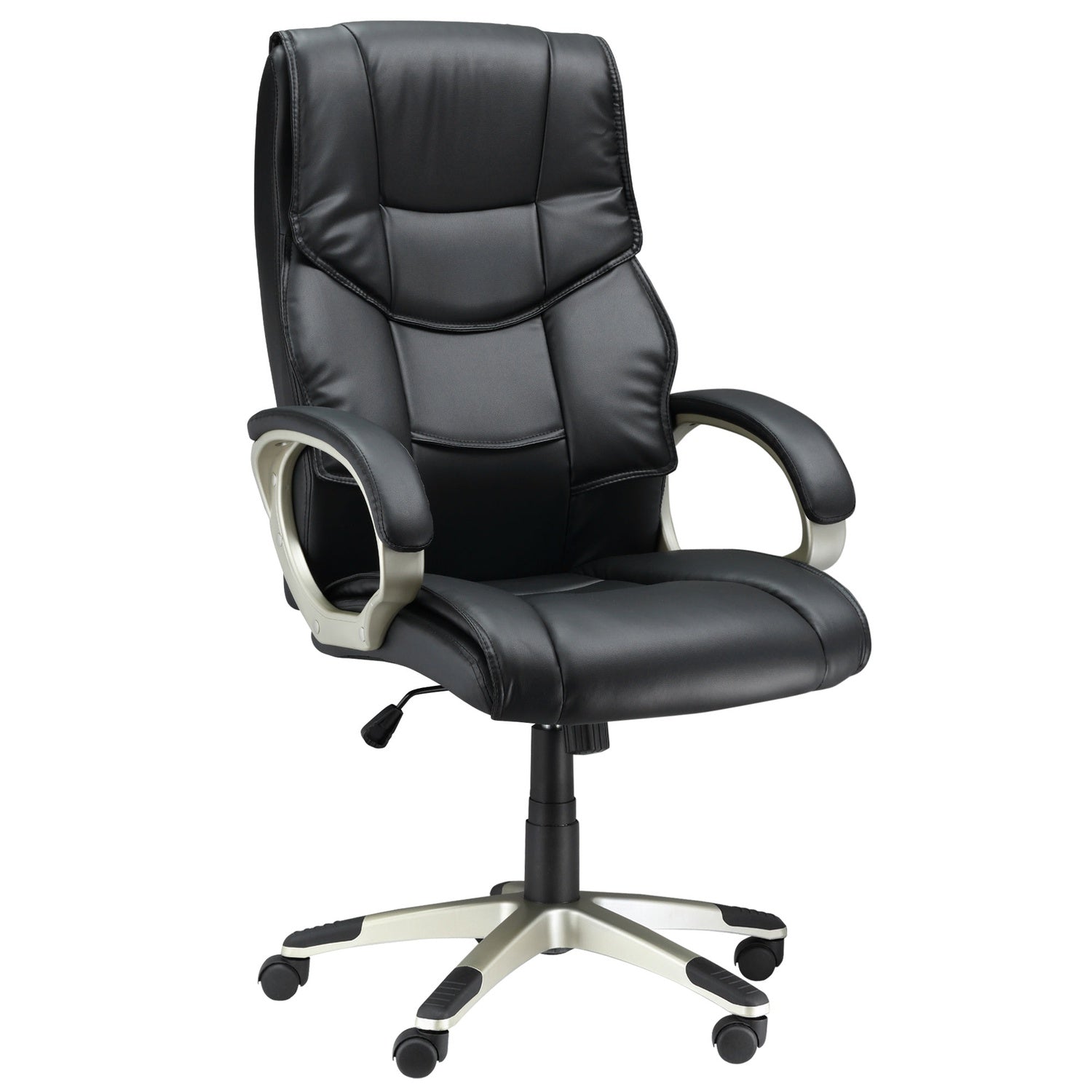 Ergonomisk kontorsstol med högt ryggstöd, vippfunktion