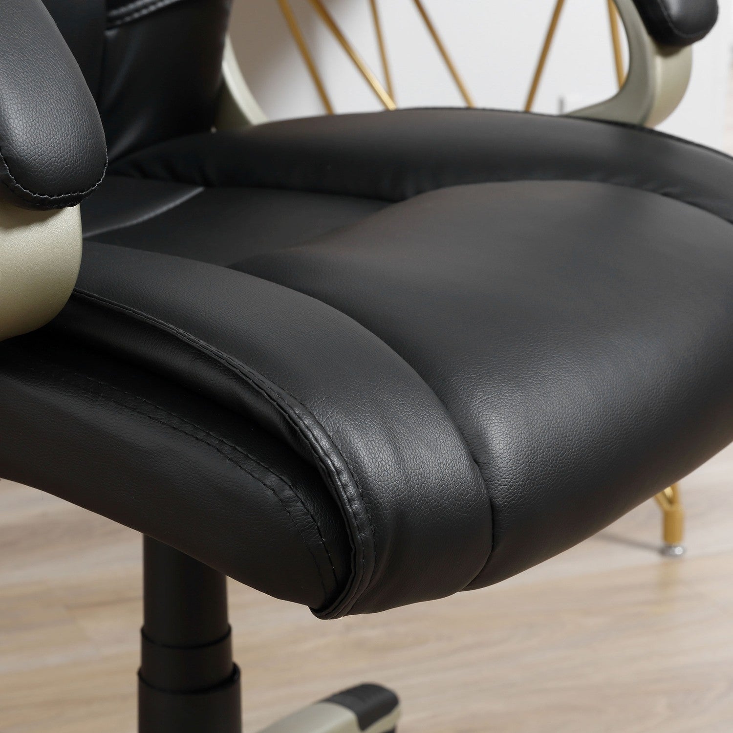 Ergonomisk kontorsstol med högt ryggstöd, vippfunktion