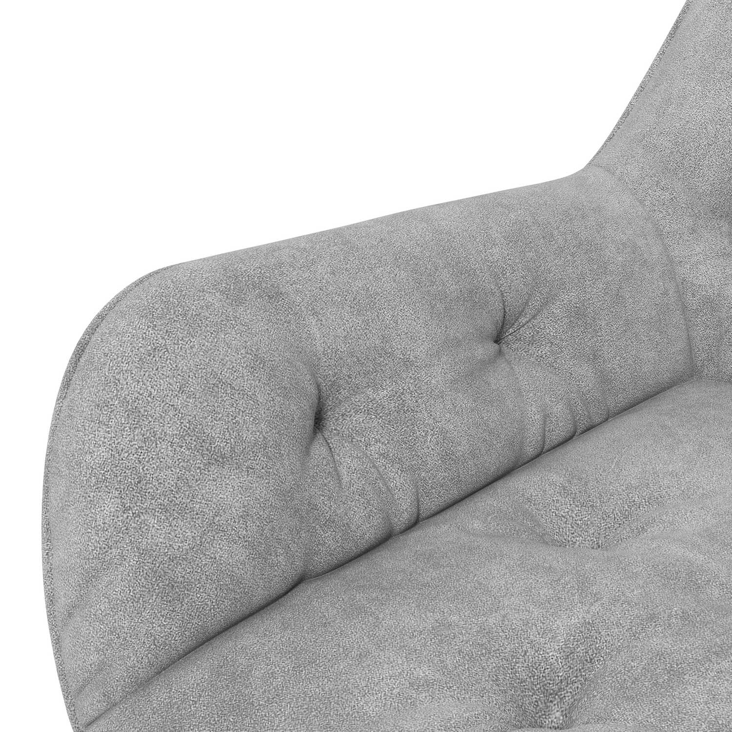 Ergonomisk kontorsstol med rocker, sammetslook, justerbar