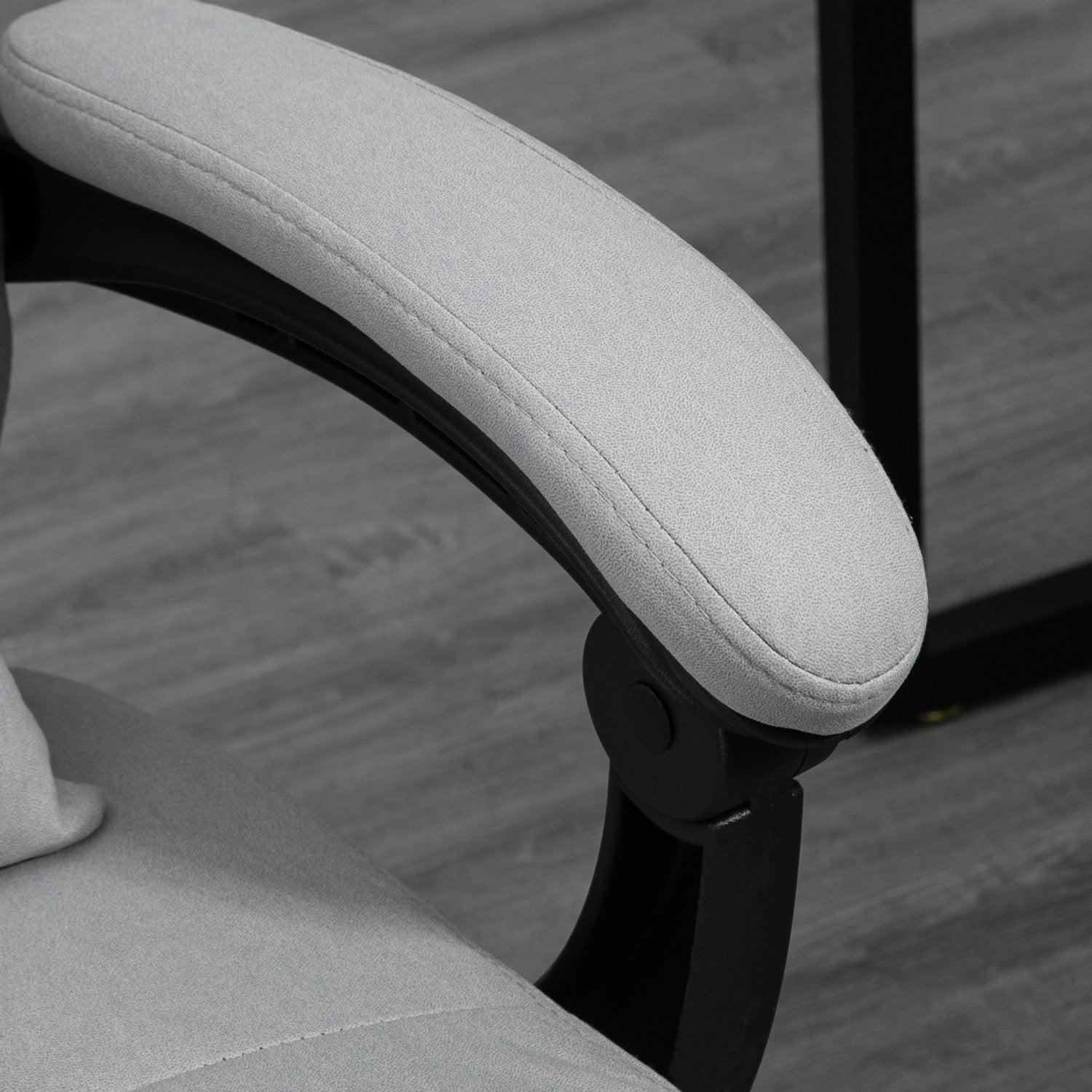 Ergonomisk liggande kontorsstol, grå – massagefunktion