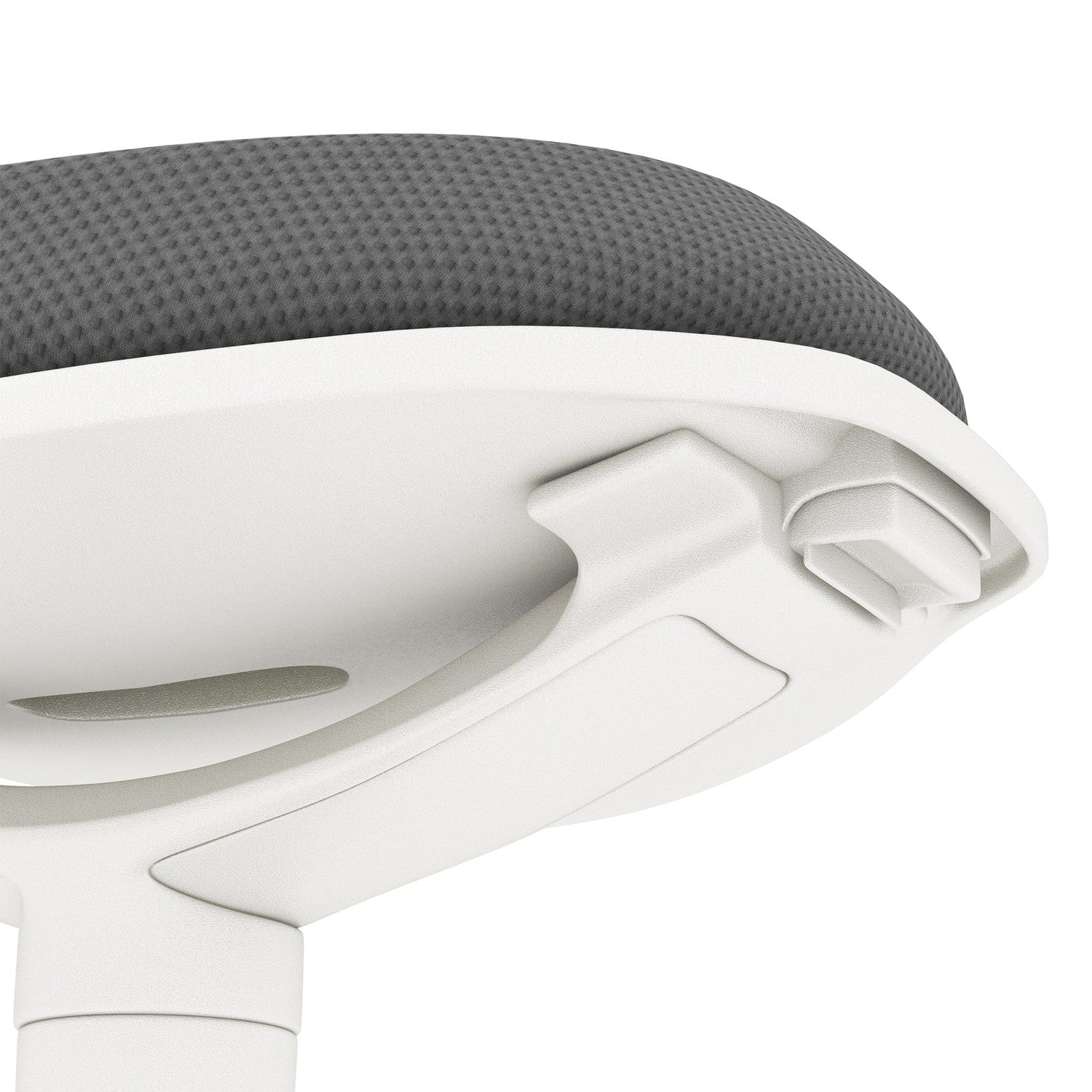 Ergonomisk svängbar pall – höjdjusterbar, grå mesh