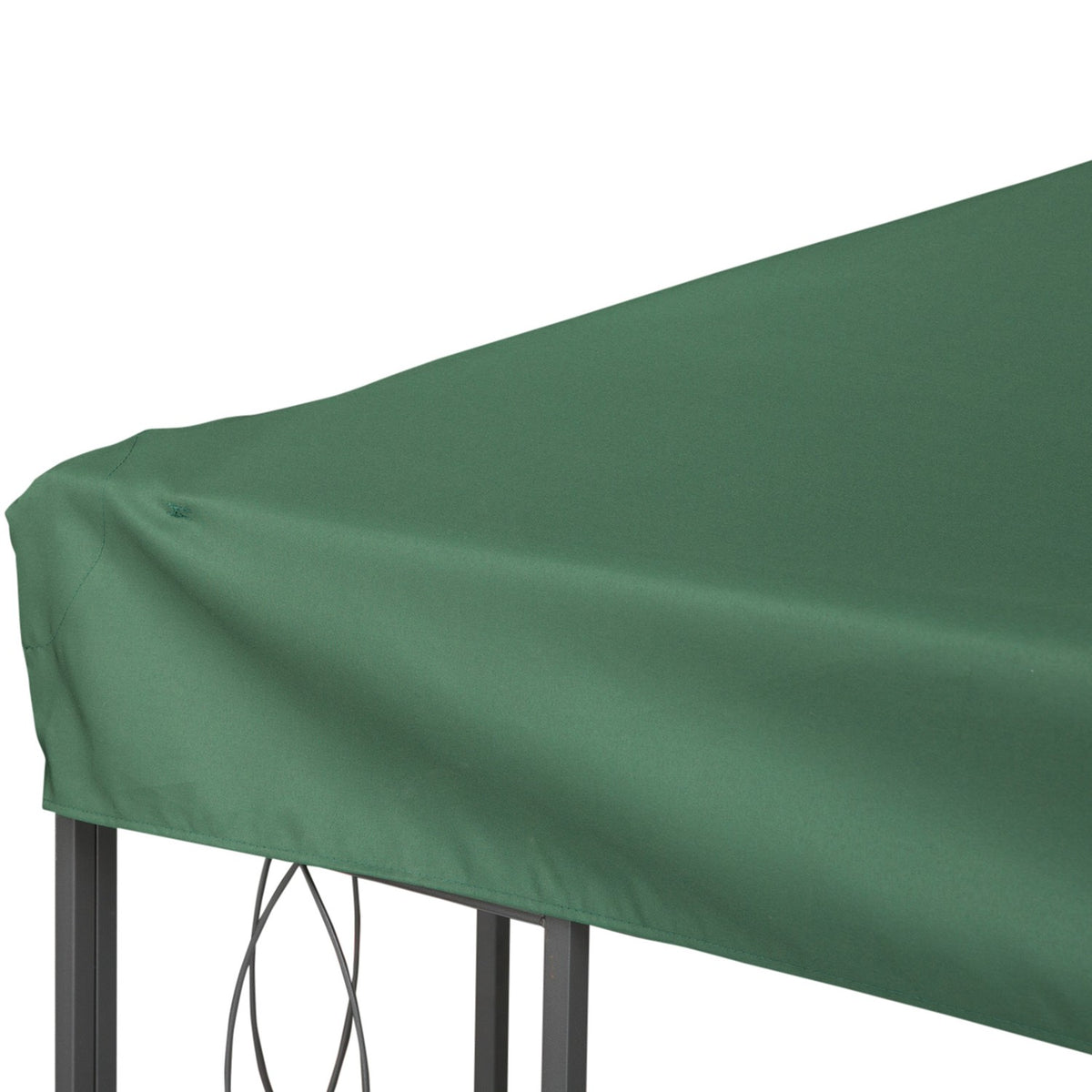 Vervangend dak voor gazebo, 3x4M polyester, groen