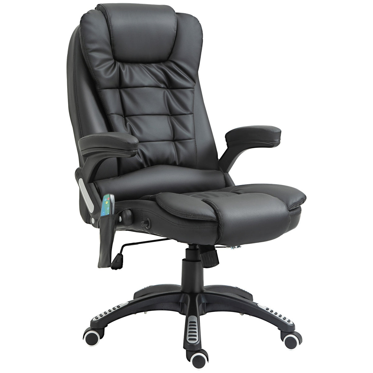Executive Office Chair, Massage & Heat, Faux Leather