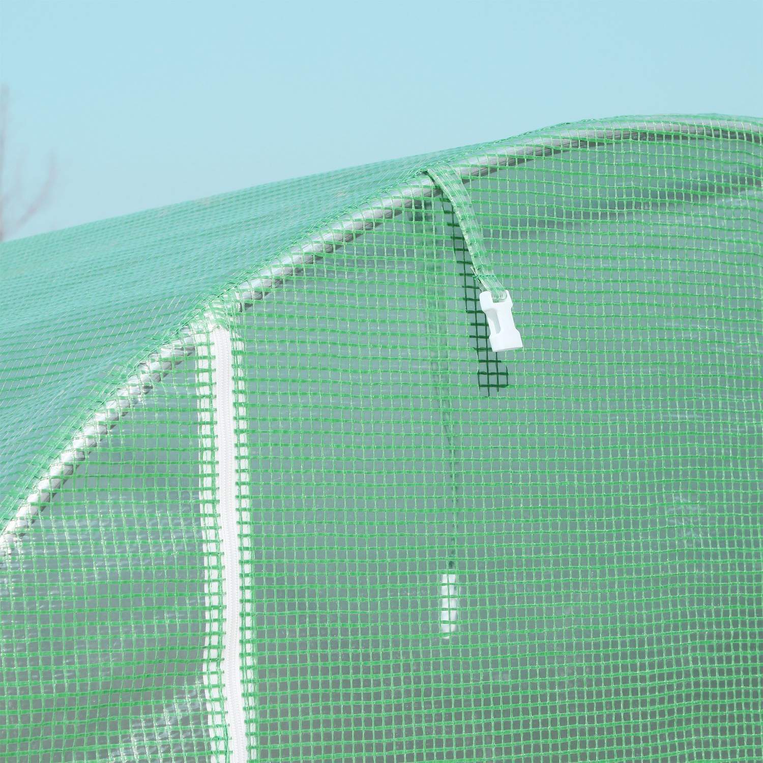 Film Greenhouse Tomatväxthus Med Fönster, Polytunnel, Grön, 500X200X210Cm